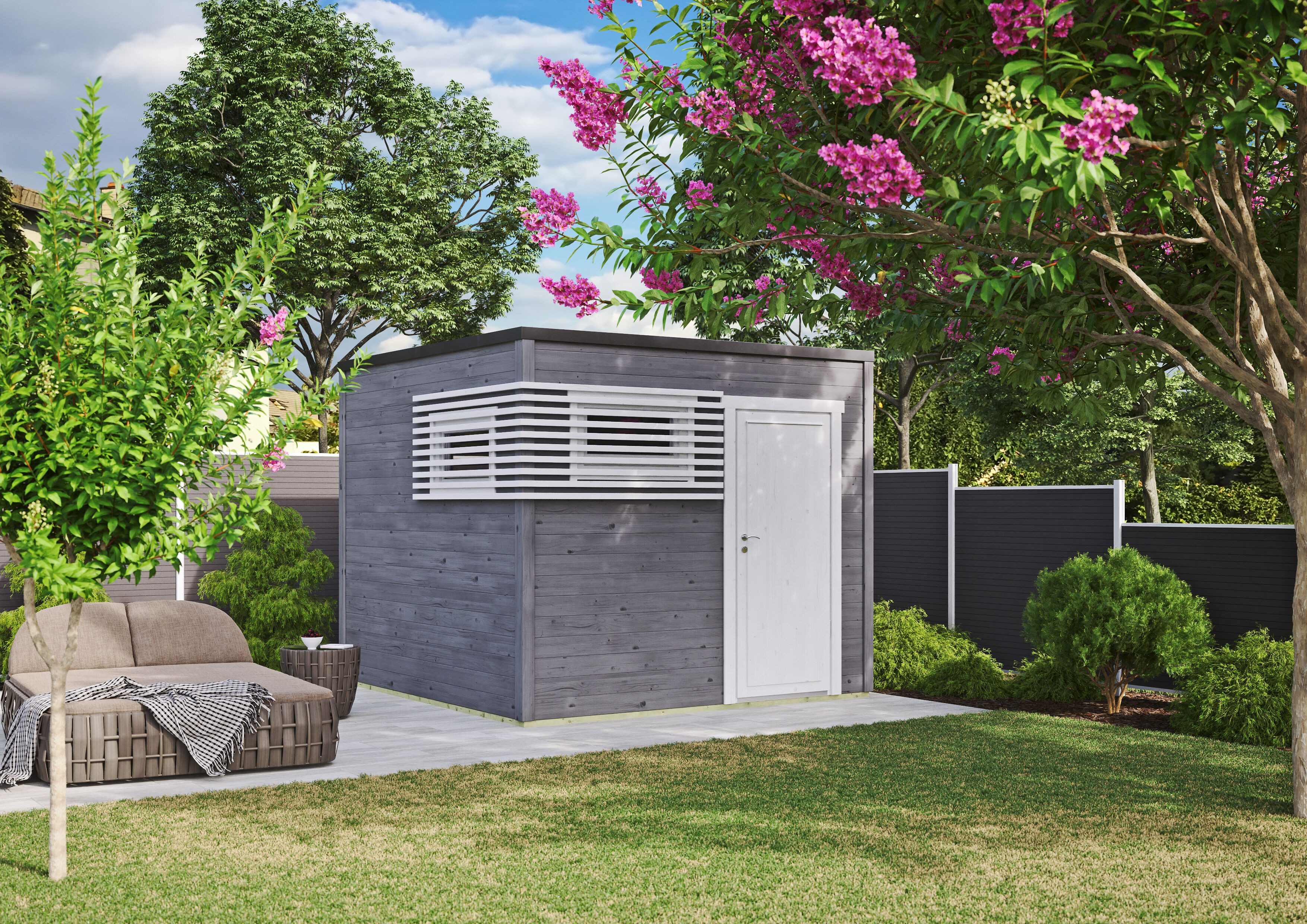 Gartenhaus Q-BIC Modern 44 A