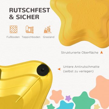 ZONEKIZ Stapelspielzeug Flusssteine,Balanciersteine, Rutschfeste Trittsteine für Kinder, (5-tlg), rutschfeste Unterseite und strukturierte Oberseite