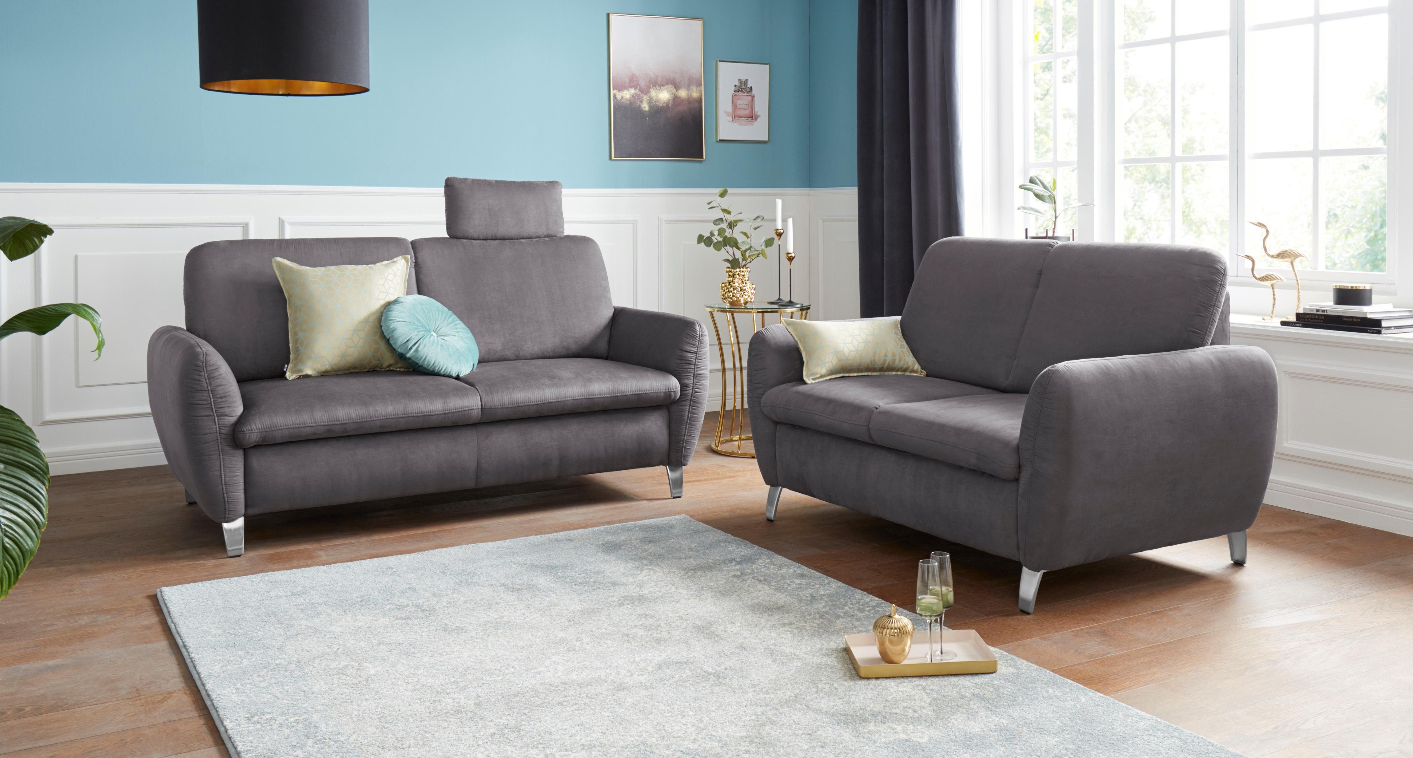 sit&more 2,5-Sitzer Daytona, inklusive Federkern und einer Kopfstütze