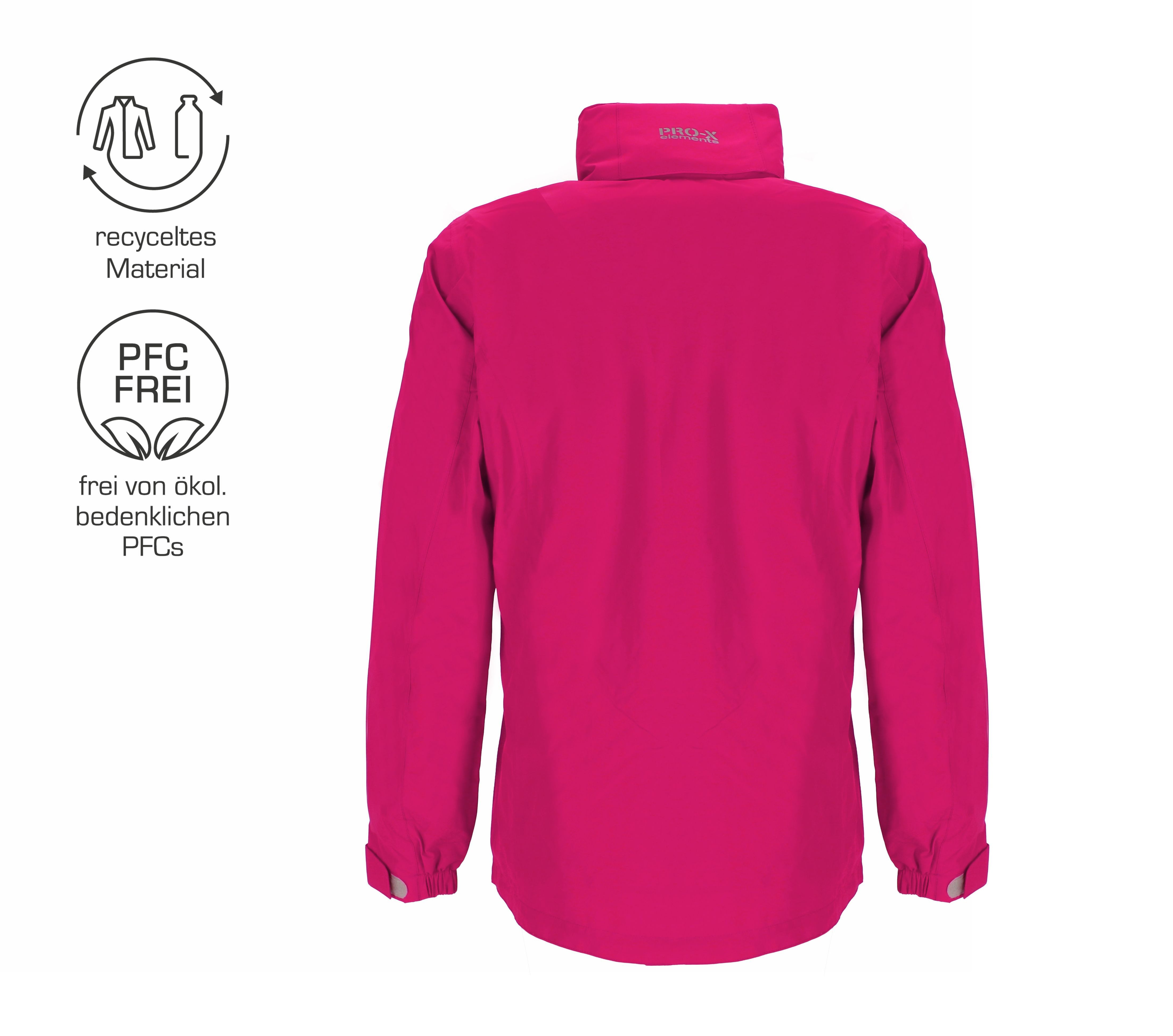 PRO-X ELEMENTS Fahrradjacke ELIZA Wasserdicht Atmungsaktiv leicht und im Packsack verstaubar