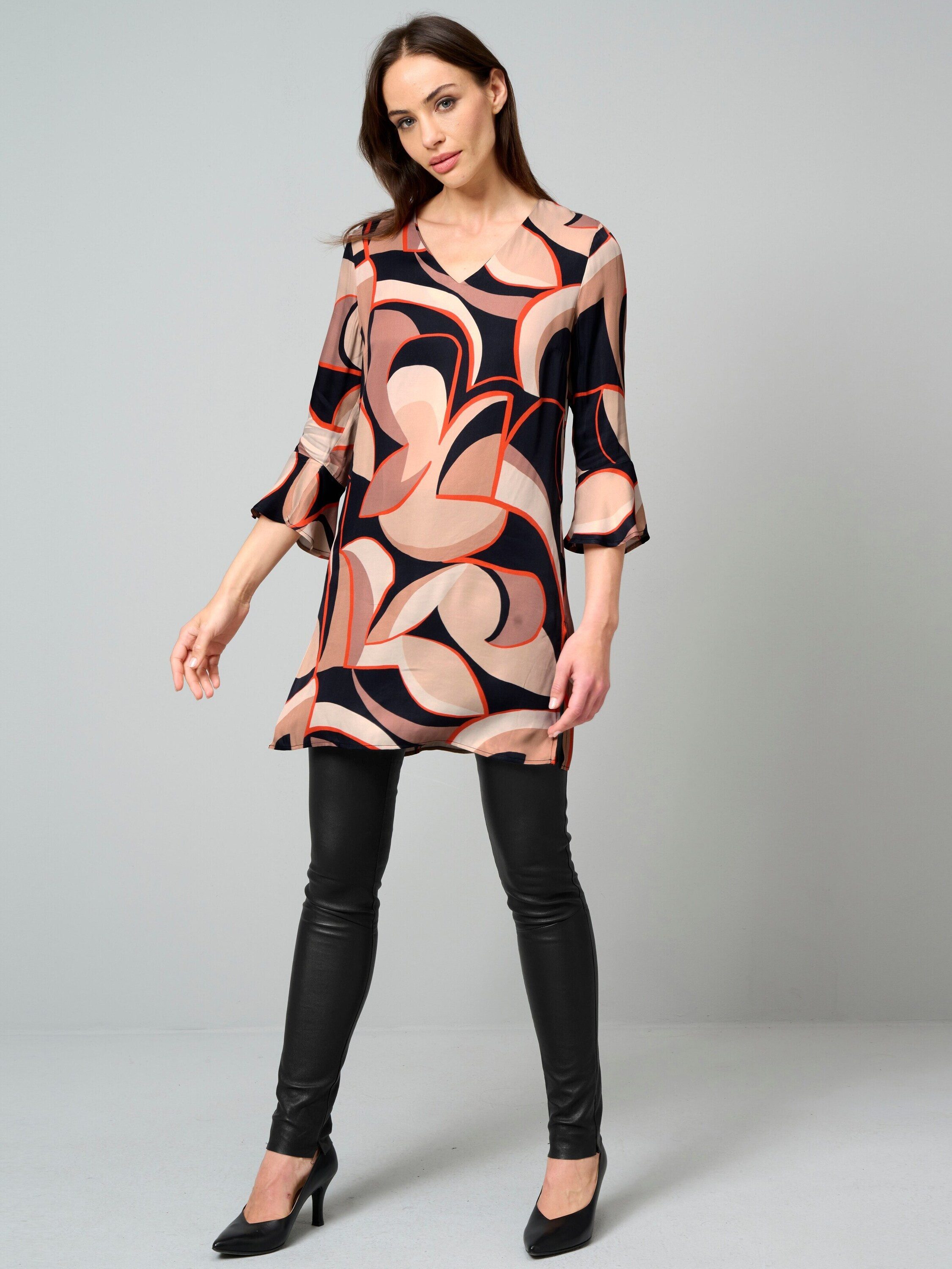 Alba Moda Tunika Tunika mit femininen Volants