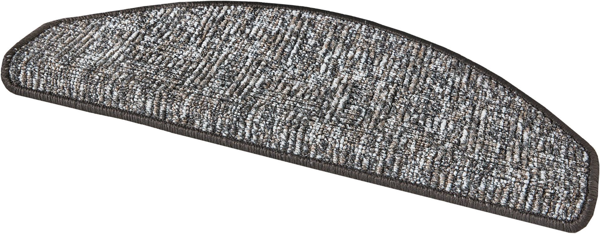 Andiamo Stufenmatte Leo, Made in Poland, halbrund, Höhe: 6 mm, grobe melierte Schlinge, selbstklebend, 15 Stück in einem Set