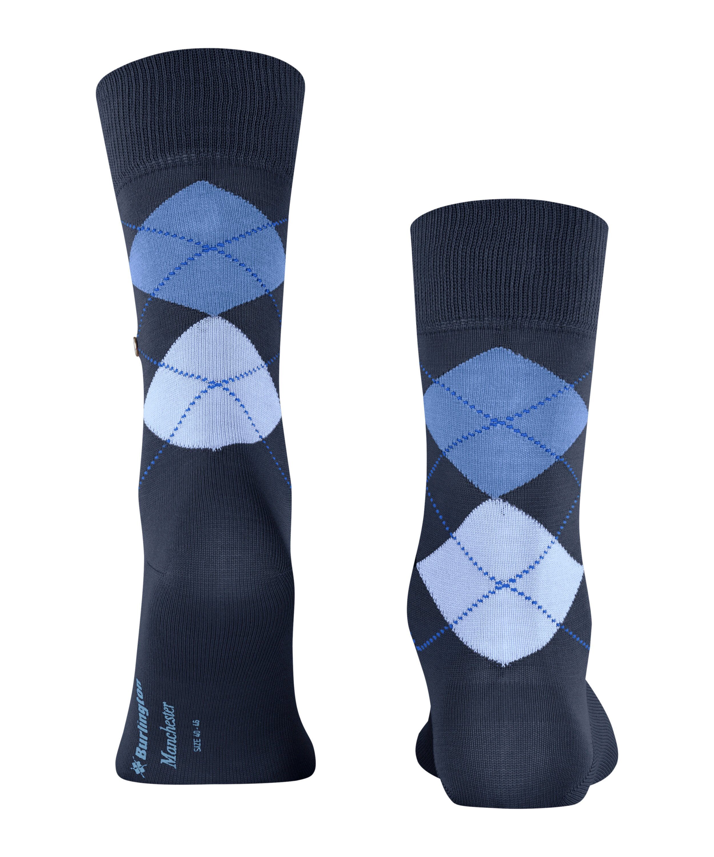 Burlington Socken Manchester Socken (1-Paar) mit elegant schimmernder Baumwolle
