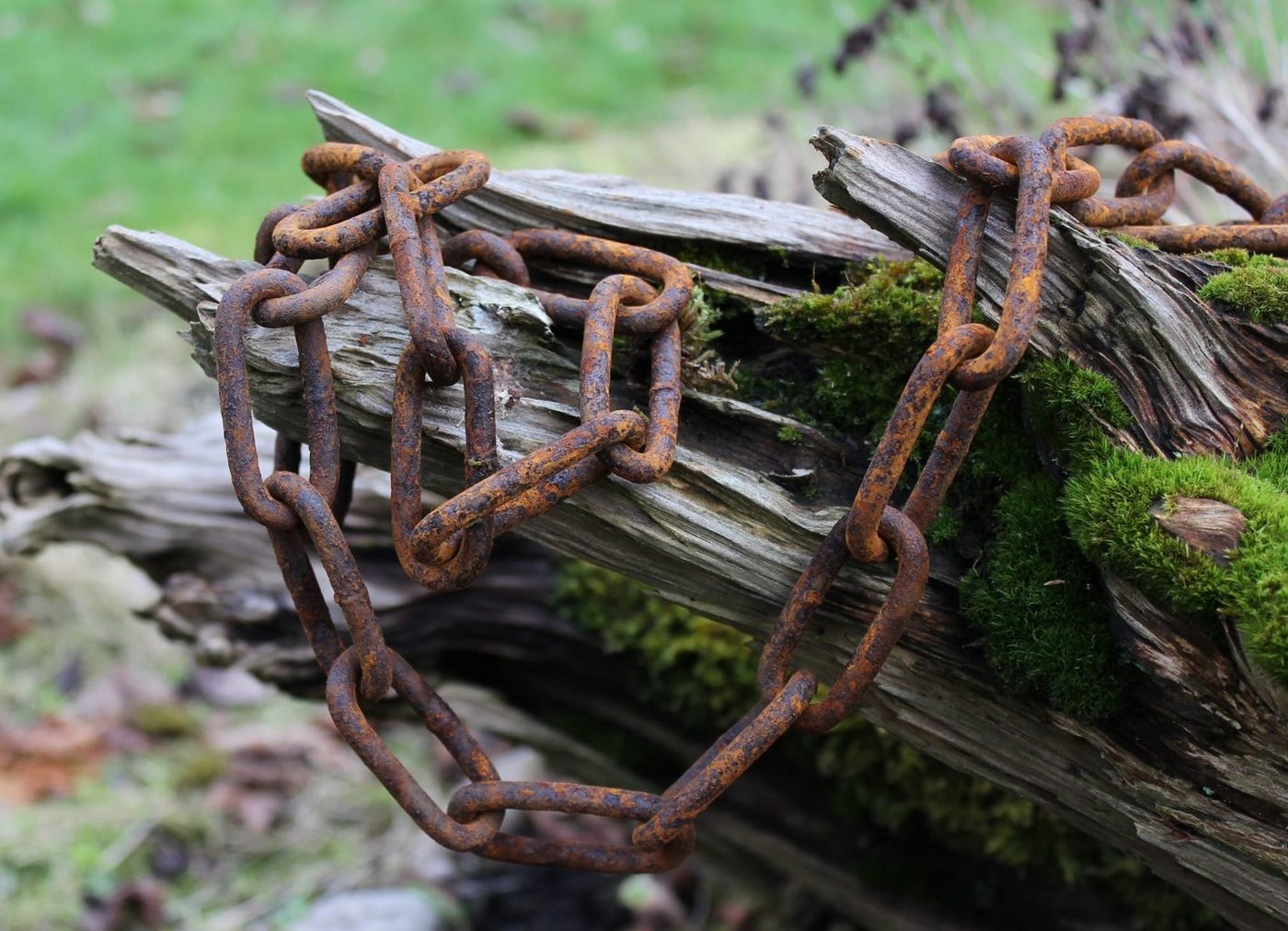 Thumbnail - vitaliano Rundstahlkette rostige Kette, Stahl, Länge 1 m (im Antik, Retro, Vintage-Stil, Meterware, kurzgliedrig, echt g...