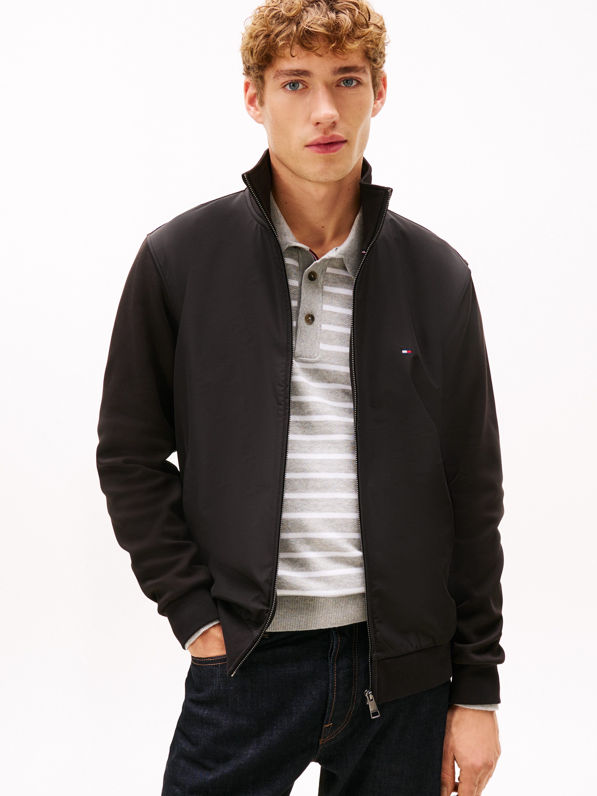 Tommy Hilfiger Outdoorjacke ESSENTIAL INTECHNO Regular fit mit Stehkragen