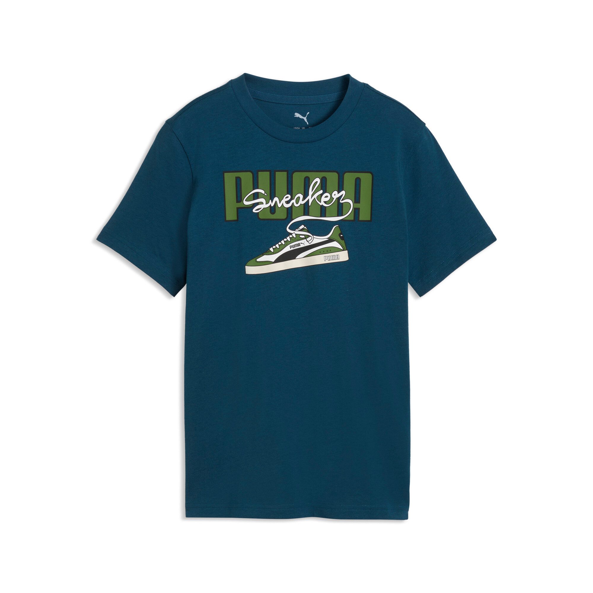 PUMA T-Shirt GRAPHIC SNEAKER TEE B Regular Fit, Kurzarm, sportlicher Stil, für Jugendliche