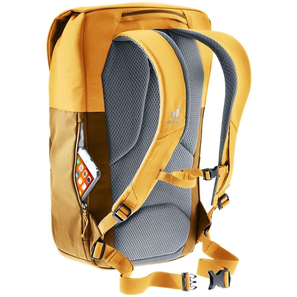 deuter Rucksack UP recyceltem Sydney, almond-cinnamon 15 Zoll, aus abnehmbarer PET, Laptopfach Brustgurt bis