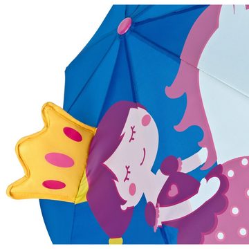 von Lilienfeld Stockregenschirm Kinderschirm Prinzessin mit Einhorn Junge Mädchen bis ca. 8 Jahre, 3D