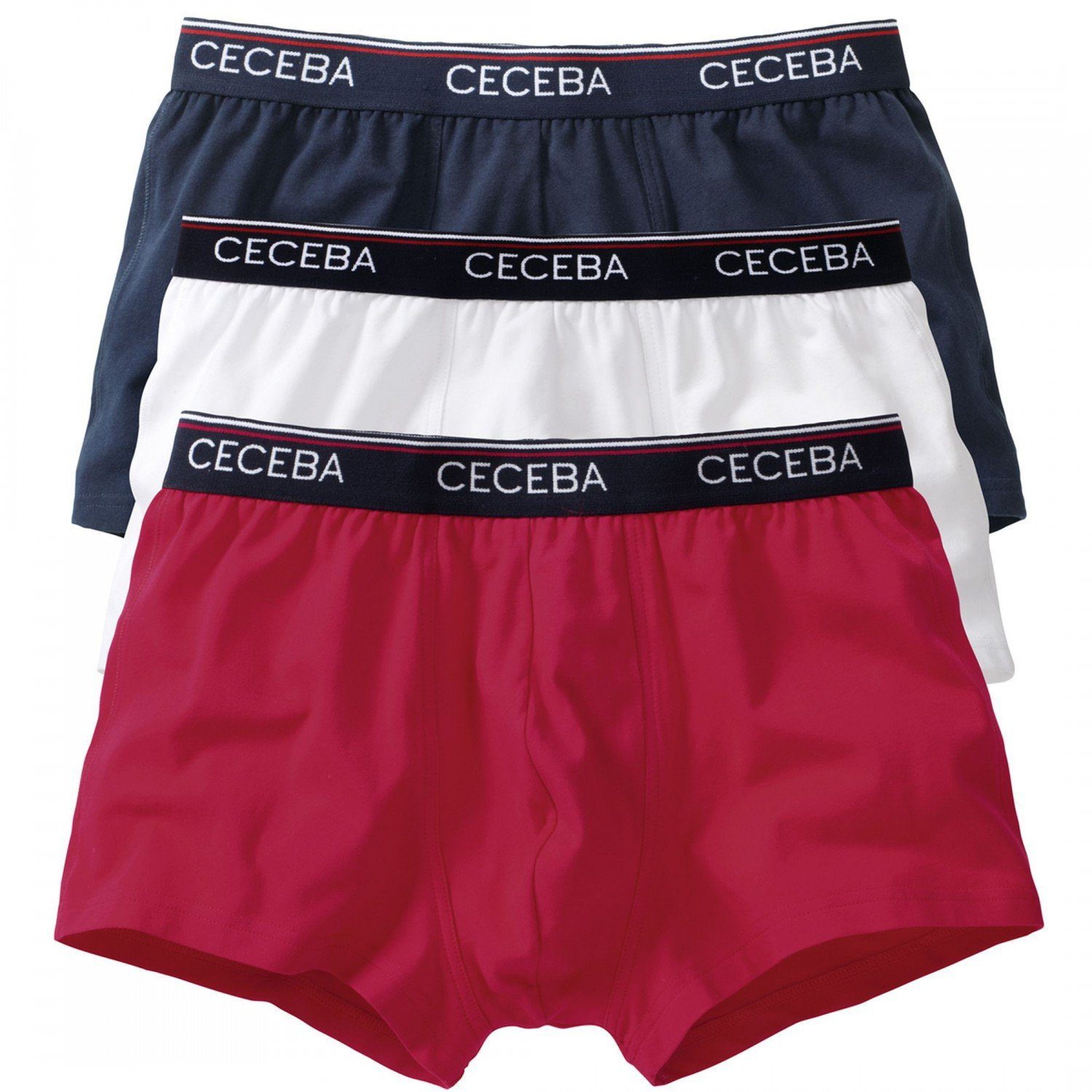 Boxershorts 3 er Pack CECEBA Herren Boxershorts Hipster Pant Shorts Boxer Farbwahl