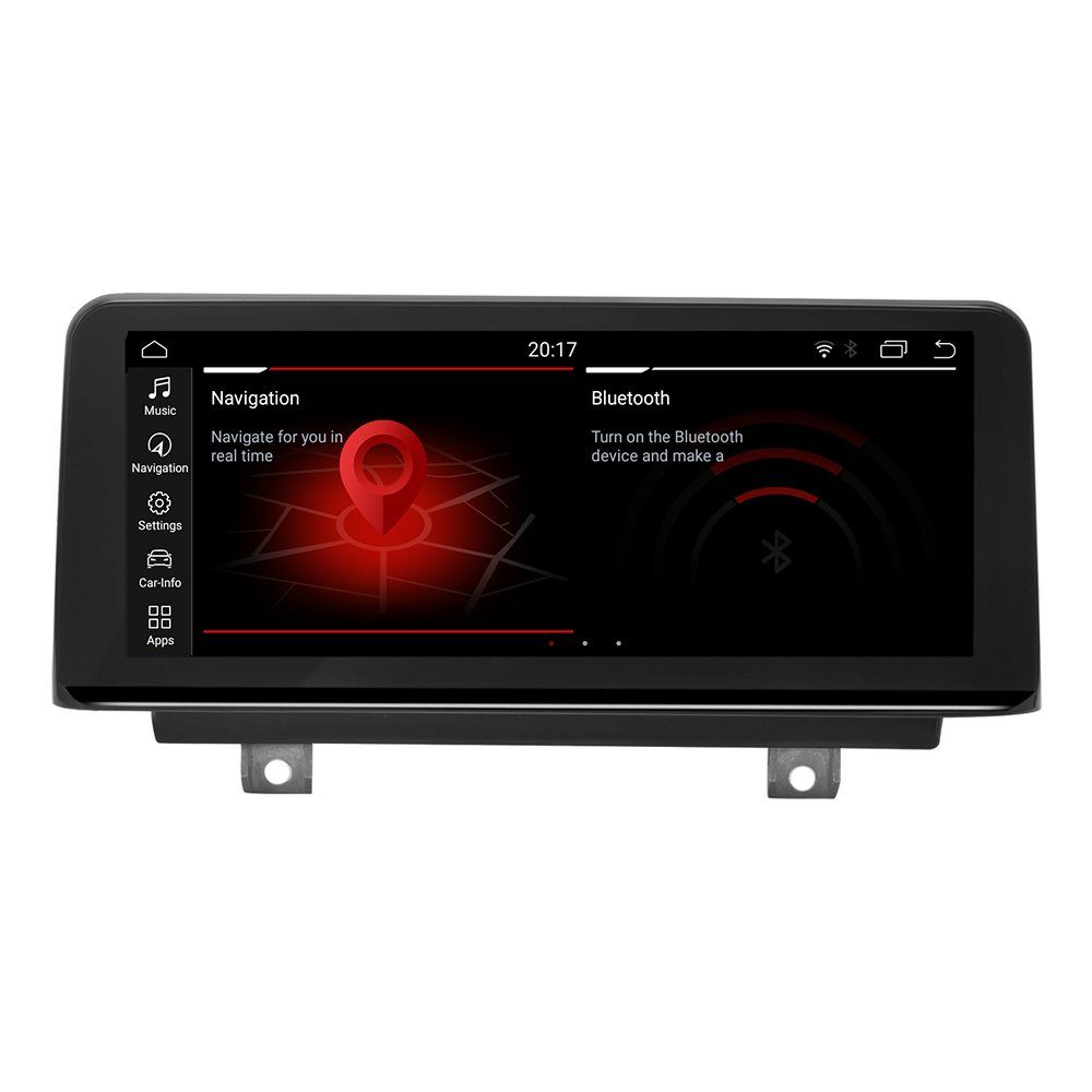 GABITECH 10.2" Android GPS Navi Carplay Autoradio für BMW F20 F21 F23 NBT Autoradio (Bluetooth, WLAN (Wi-Fi), Mobilfunknetz (3G/4G/optional 5G), Drahtlose Verbindung mit Handy, USB-Verbindung, Kabellos Apple Carplay und Android Auto, Sprachsteuerung)