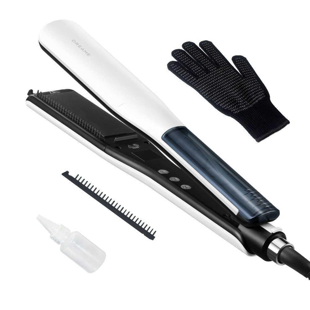 Dreame Glätteisen AuraSteam Straight, Dampffunktion, Temperaturregelung, 35-mm-Platten