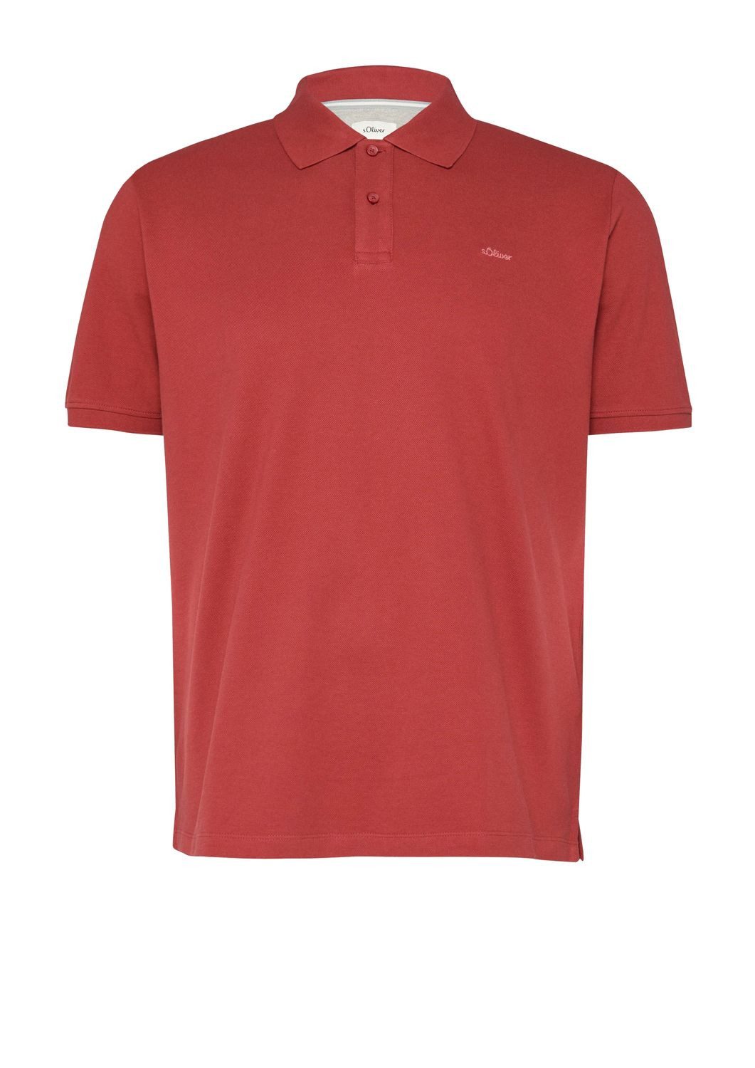 s.Oliver Poloshirt aus Baumwolle Farbe rot Größe: 5XL günstig online kaufen