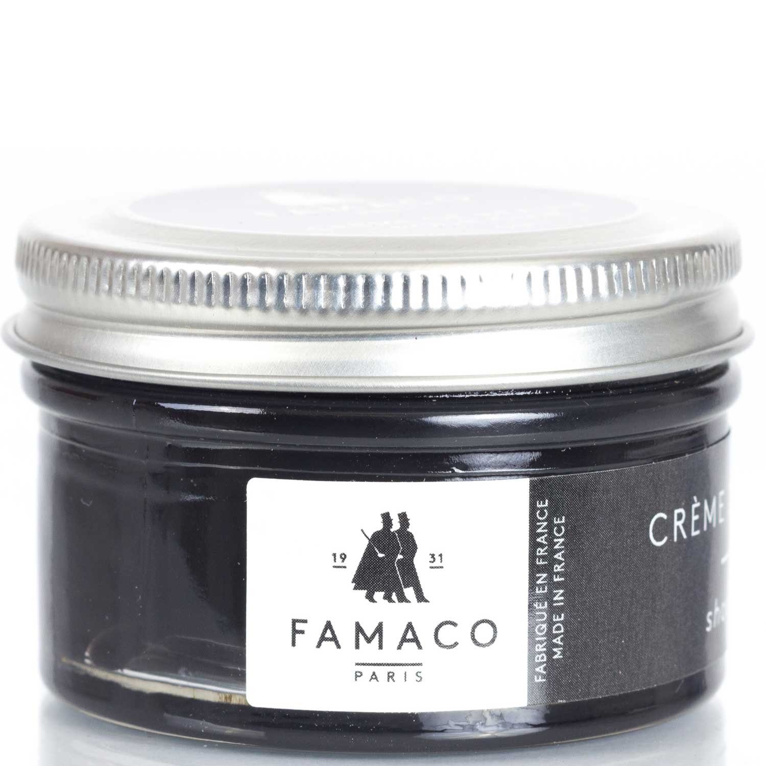 Famaco FAMACO Ledercreme Schuhemulsion für Glattleder Schwarz 50 ml No.300 Lederpflege