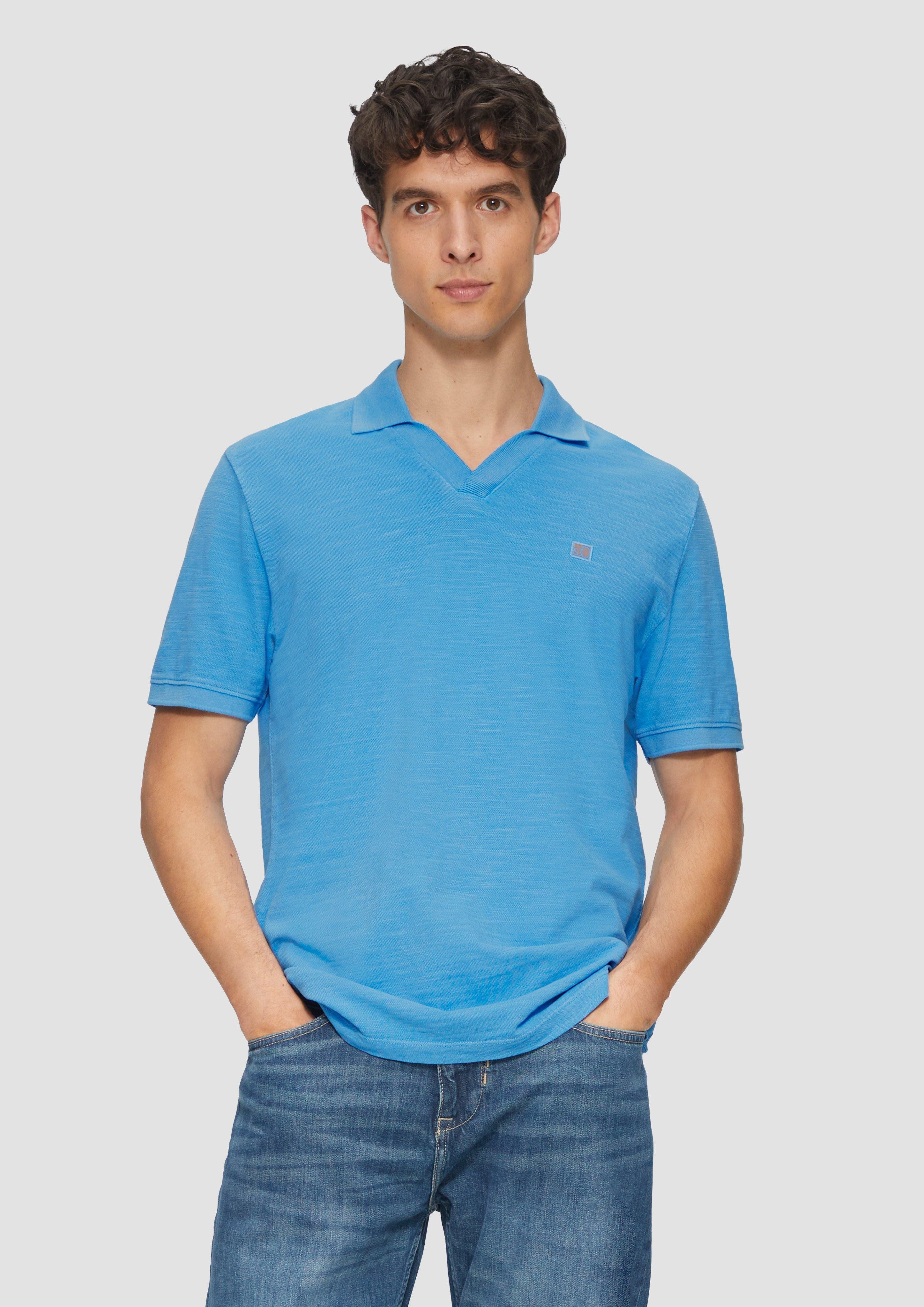 s.Oliver Kurzarmshirt Poloshirt aus Piqué mit günstig online kaufen