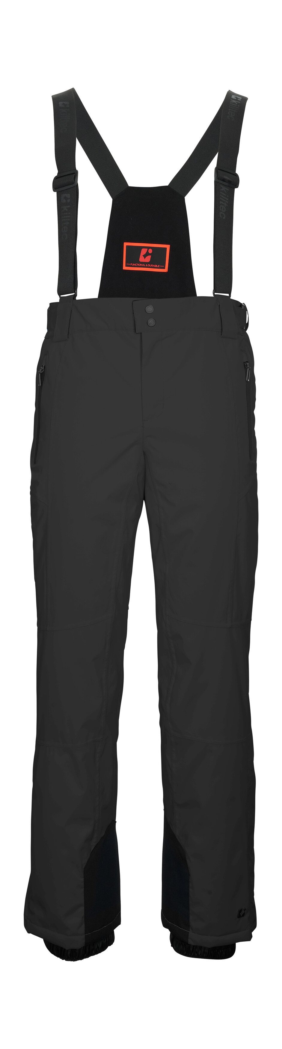 Killtec Skihose KSW 100 MN SKI PNTS Wind- und wasserdichte Skihose mit anpassbaren Trägern