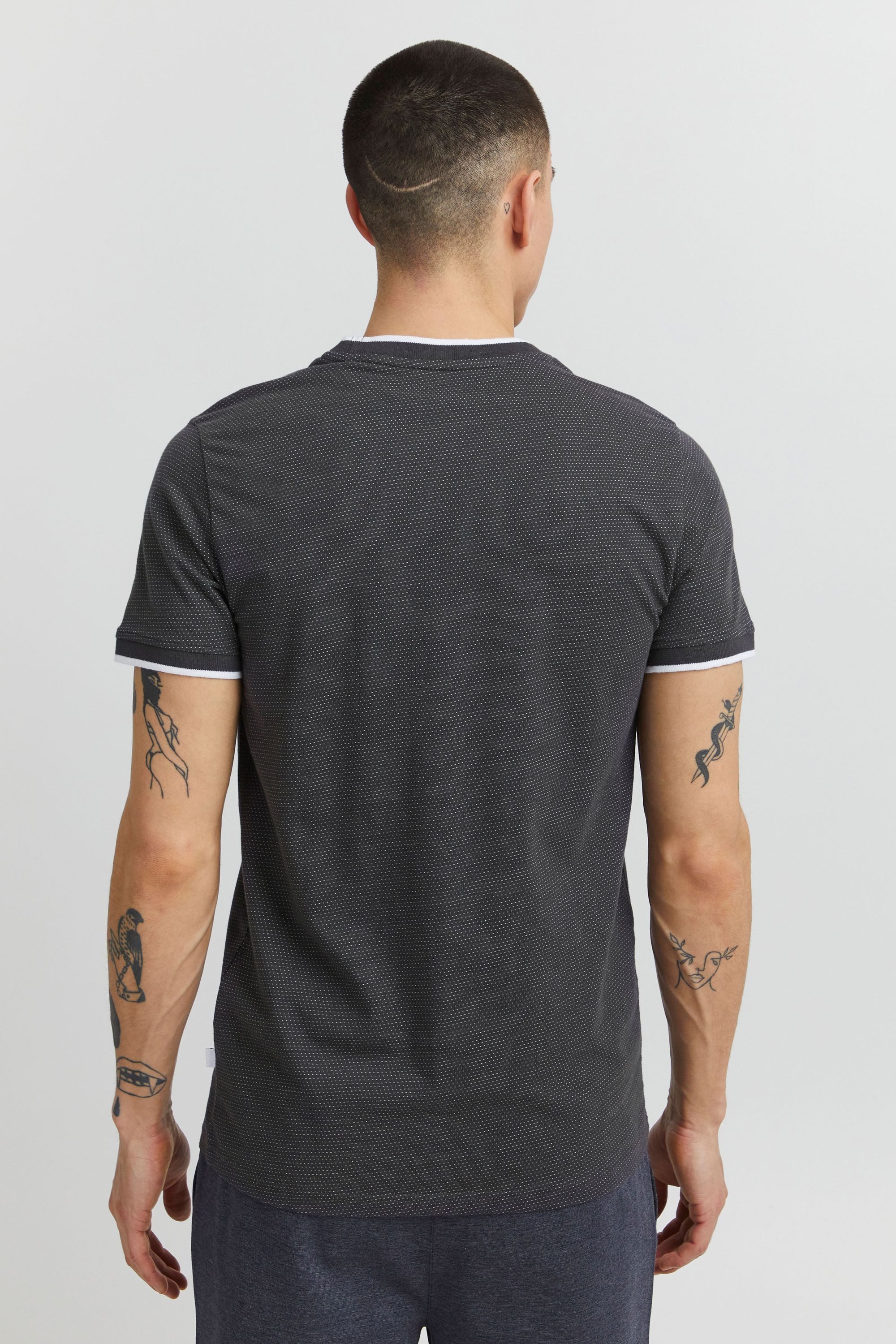 !Solid Rundhalsshirt SDSaul Kurzarmshirt mit All-Over Print