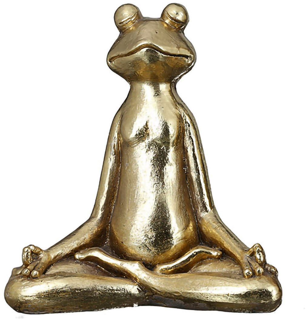 GILDE Tierfigur Figur Frosch Yoga goldfarben günstig online kaufen