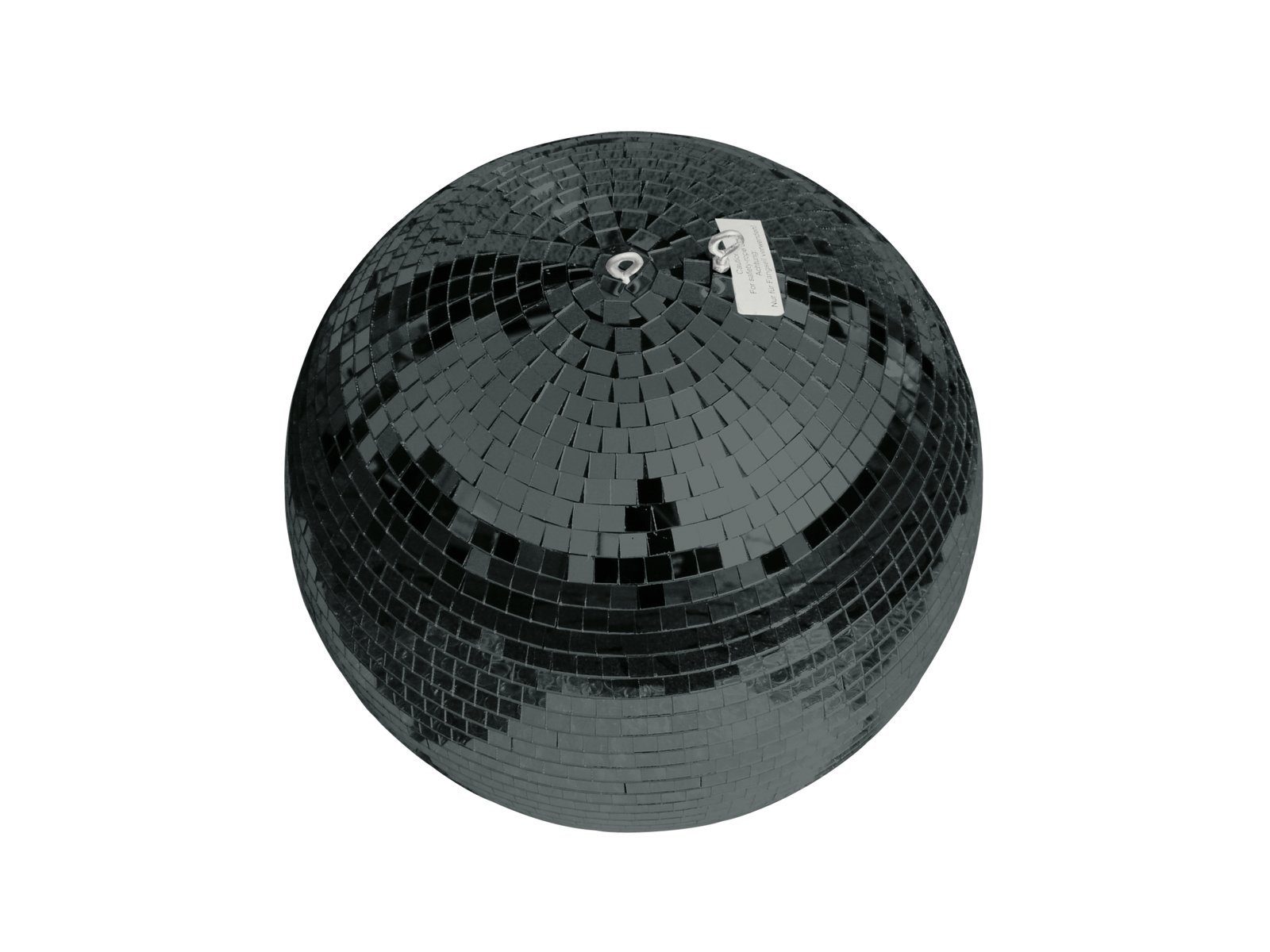 SATISFIRE Discolicht Spiegelkugel 30cm schwarz Discokugel Mirrorball party Disko Deko