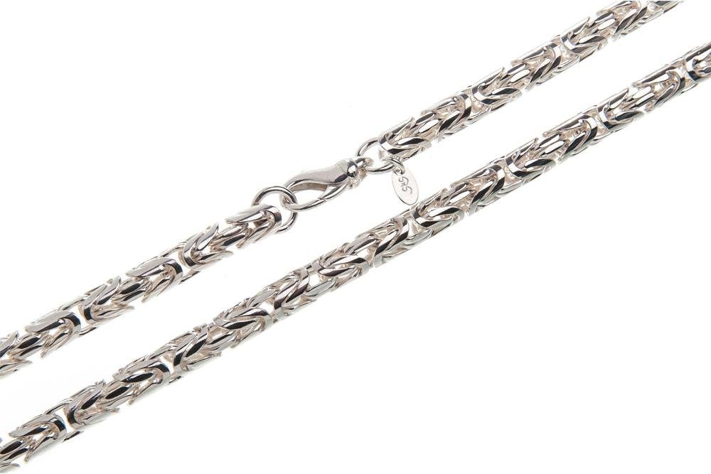 Silberkettenstore Silberkette Königskette, rund 6mm - 925 Silber, Länge wählbar von 40cm-100cm