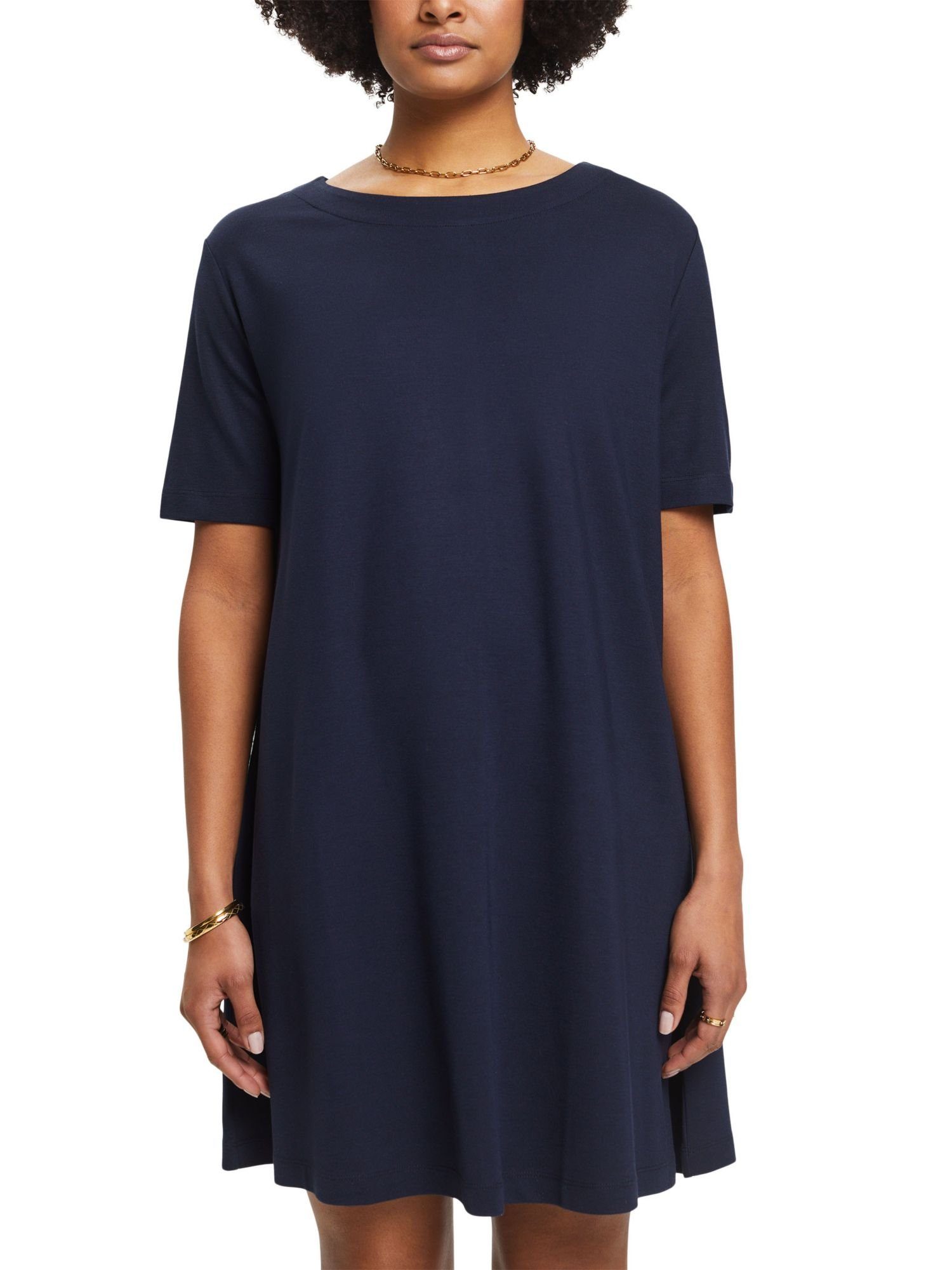 T-Shirt-Kleid Esprit Minikleid Jersey aus NAVY