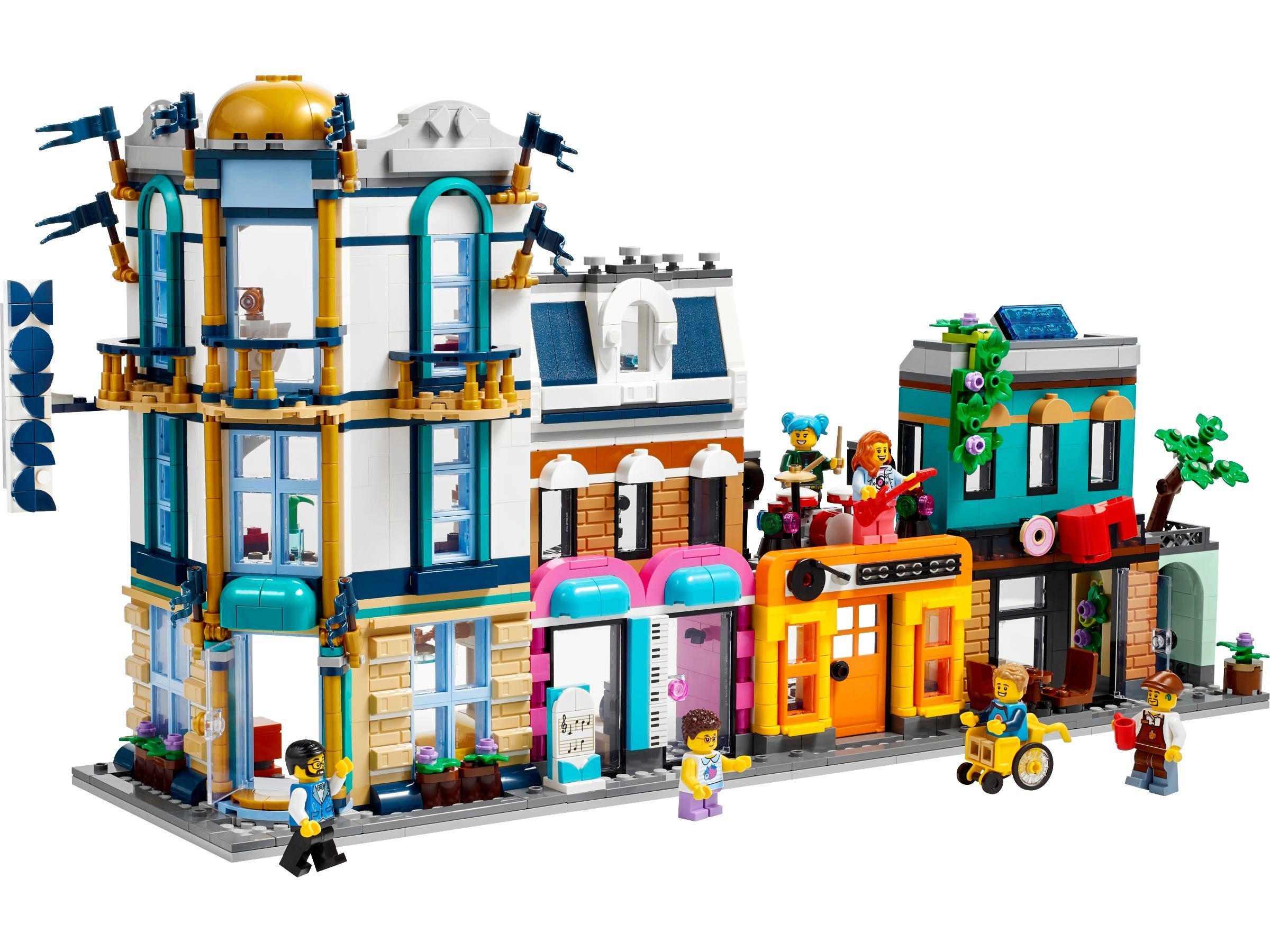 LEGO® LEGO Creator 31141 Hauptstrae Spielbausteine, (Set, 1459 St., Bauwerke)