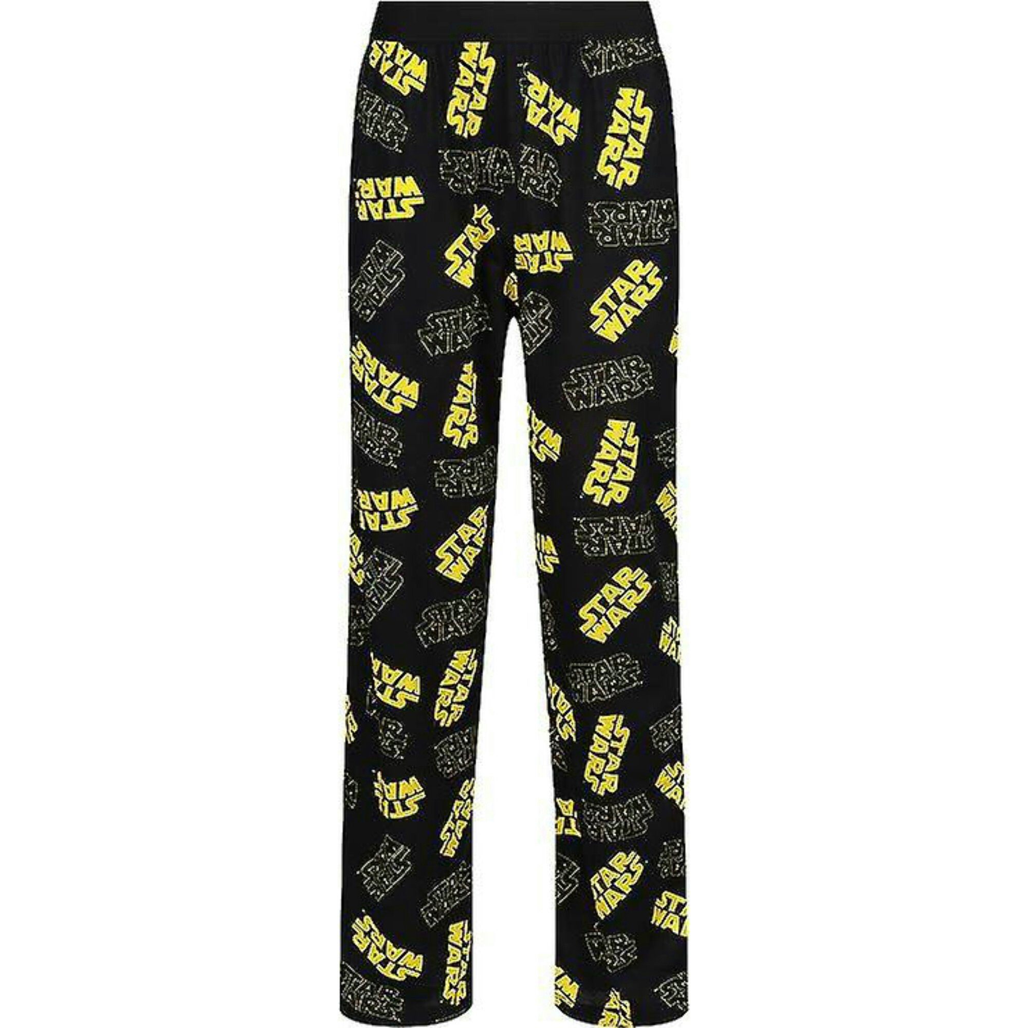 Recovered Loungepants Loungepants - Star Wars Allover print Logo -black and yellow