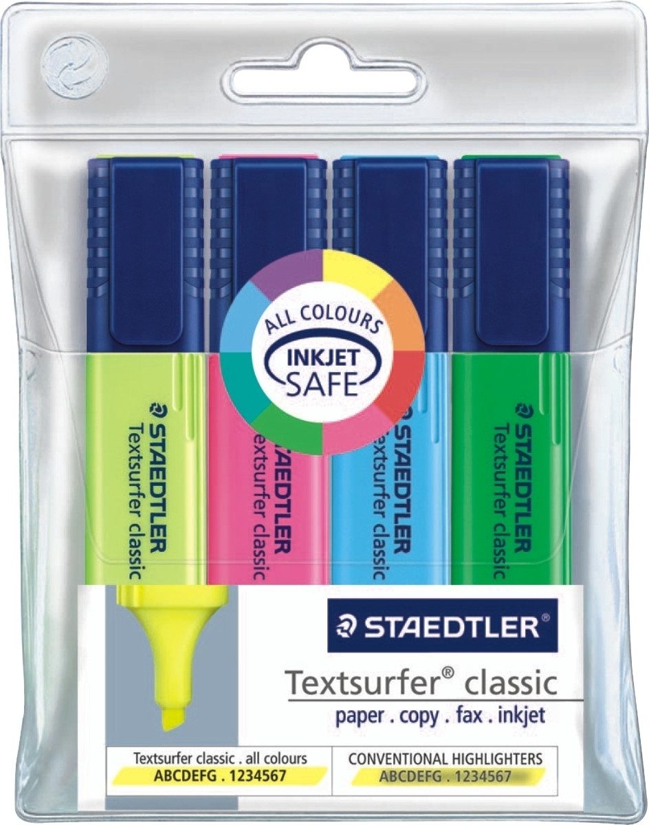 Marker Textmarker Textsurfer 4er Etui sortiert
