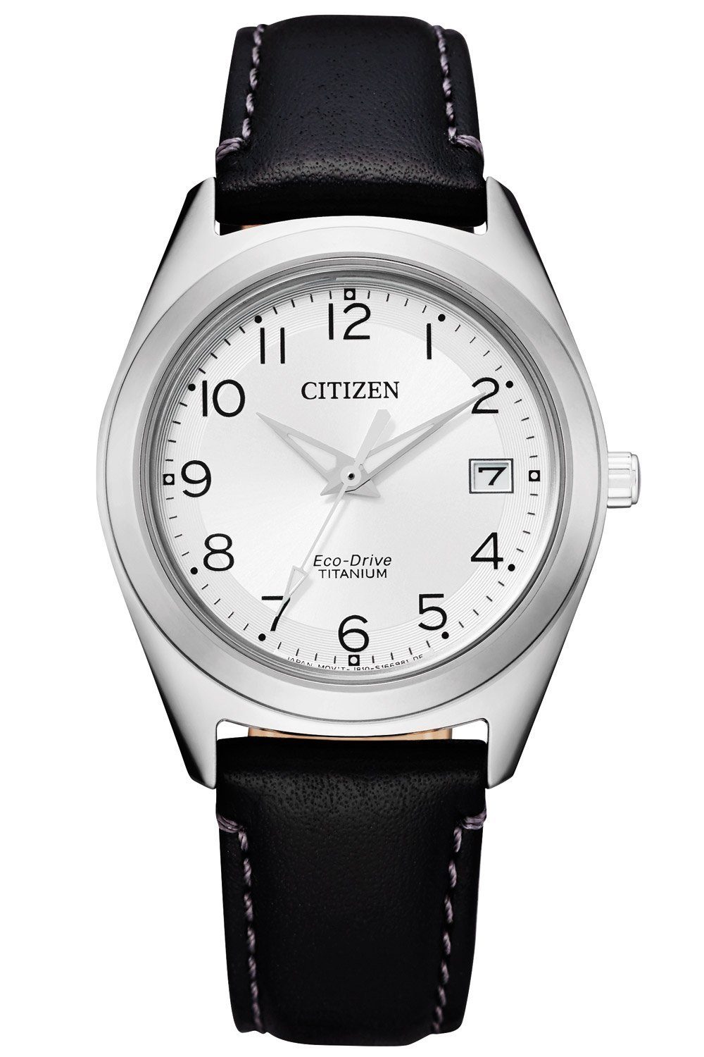 Damen Uhren Citizen Solaruhr Eco-Drive Titan Silberfarben / Schwarz