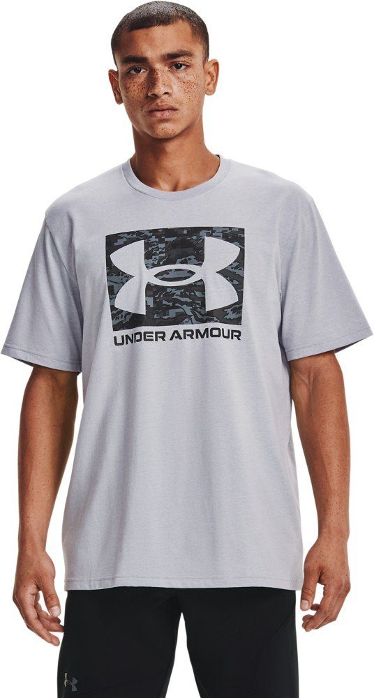 001 Logo Kurzarm-Oberteil T-Shirt Black Under ABC Armour® Boxed Camo UA