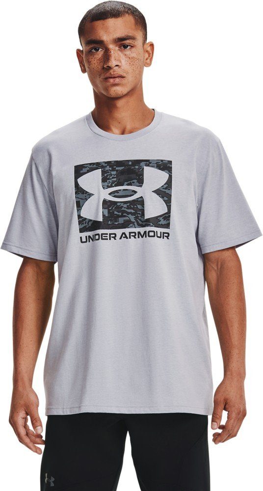 Under ABC UA Logo Heather Camo 011 T-Shirt Gray Armour® Light Kurzarm-Oberteil Boxed Mod