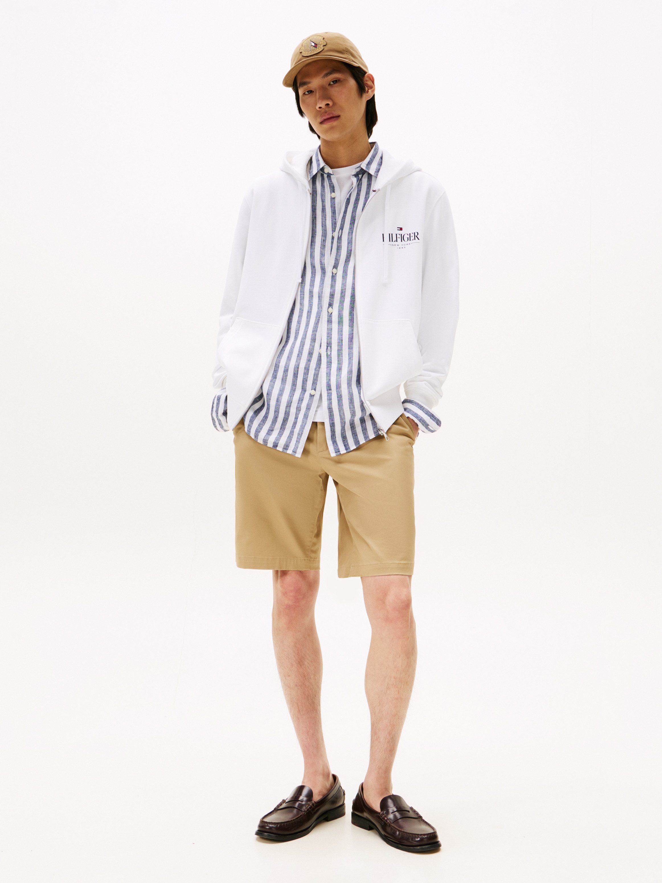 Tommy Hilfiger Kapuzensweatjacke HILFIGER STACKED HOODED ZIP TH günstig online kaufen