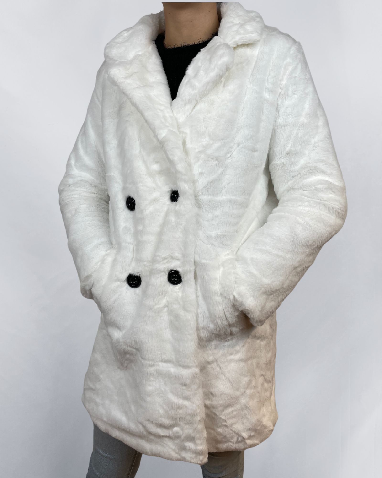 ITALY VIBES Fellimitatmantel SOLEA - modischer Mantel aus Fellimitat - ONE günstig online kaufen