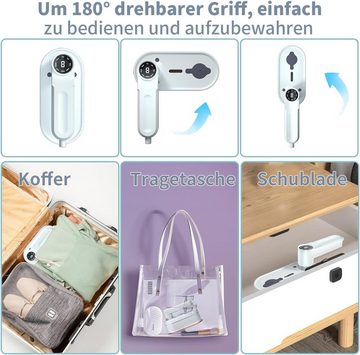 JOEAIS Dampfbügeleisen Reise Bügeleisen Mini Kabellos Dampfbügeleisen Klein 1200W 120ML, LED Display 20s Quick Heating Iron Steamer für Zuhause und Unterwegs