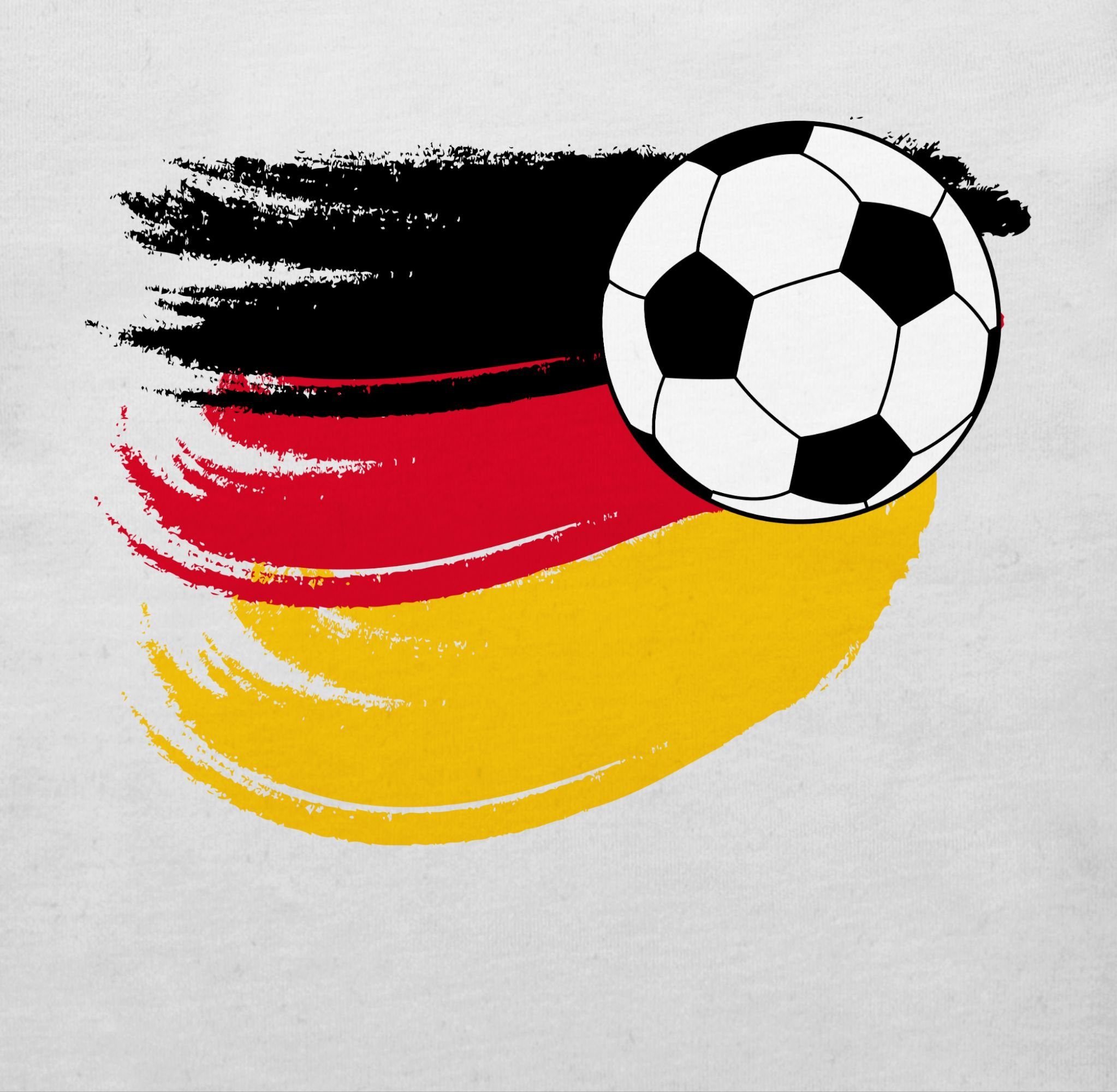 EM T-Shirt Fussball Weiß Deutschland 2024 Fußball Shirtracer 1 Baby