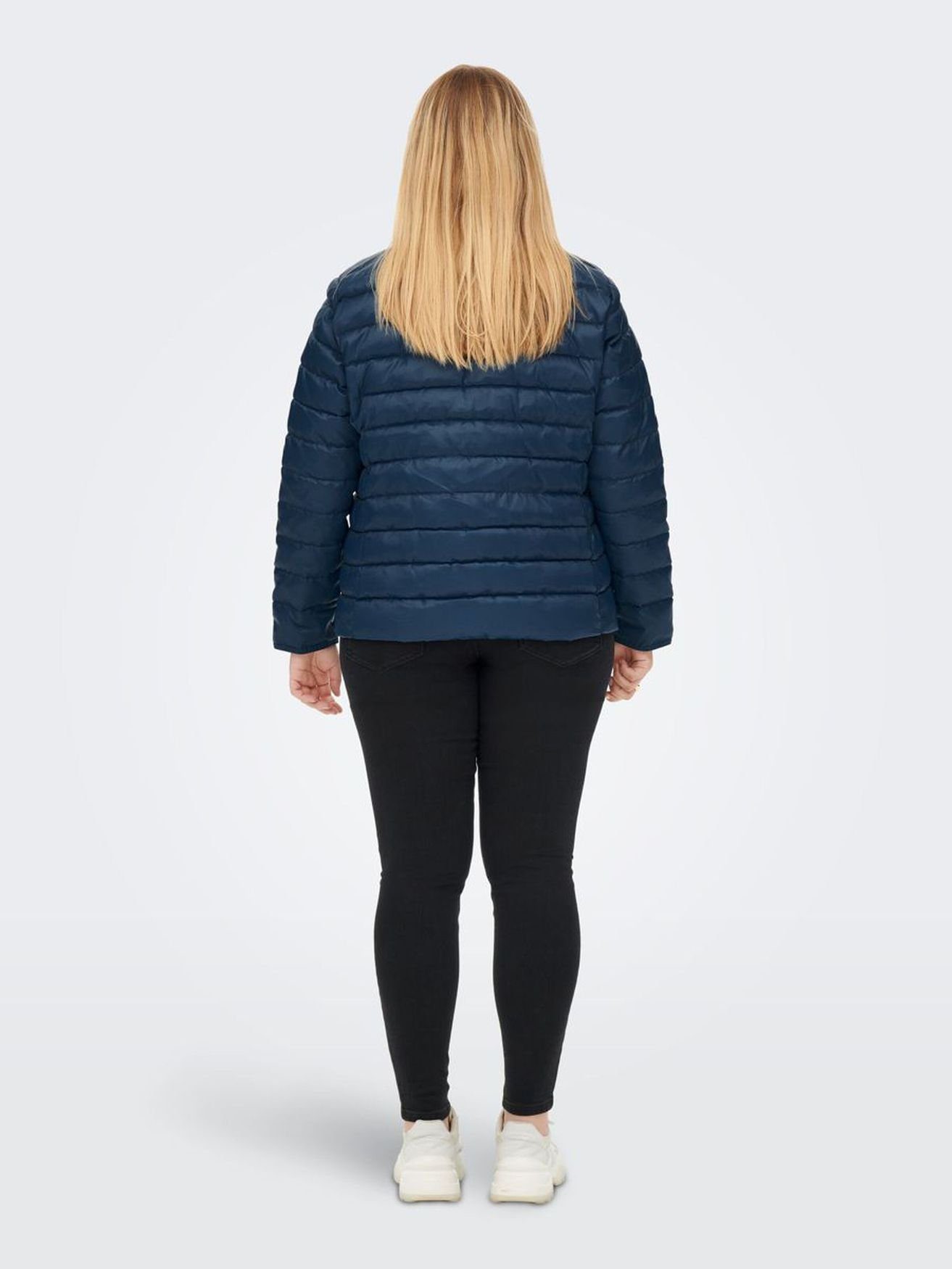 Übergrößen Size CARMAKOMA Blouson Stepp Dunkelblau (1-St) ONLY Wattierte 4213 in Übergangsjacke Puffer Plus