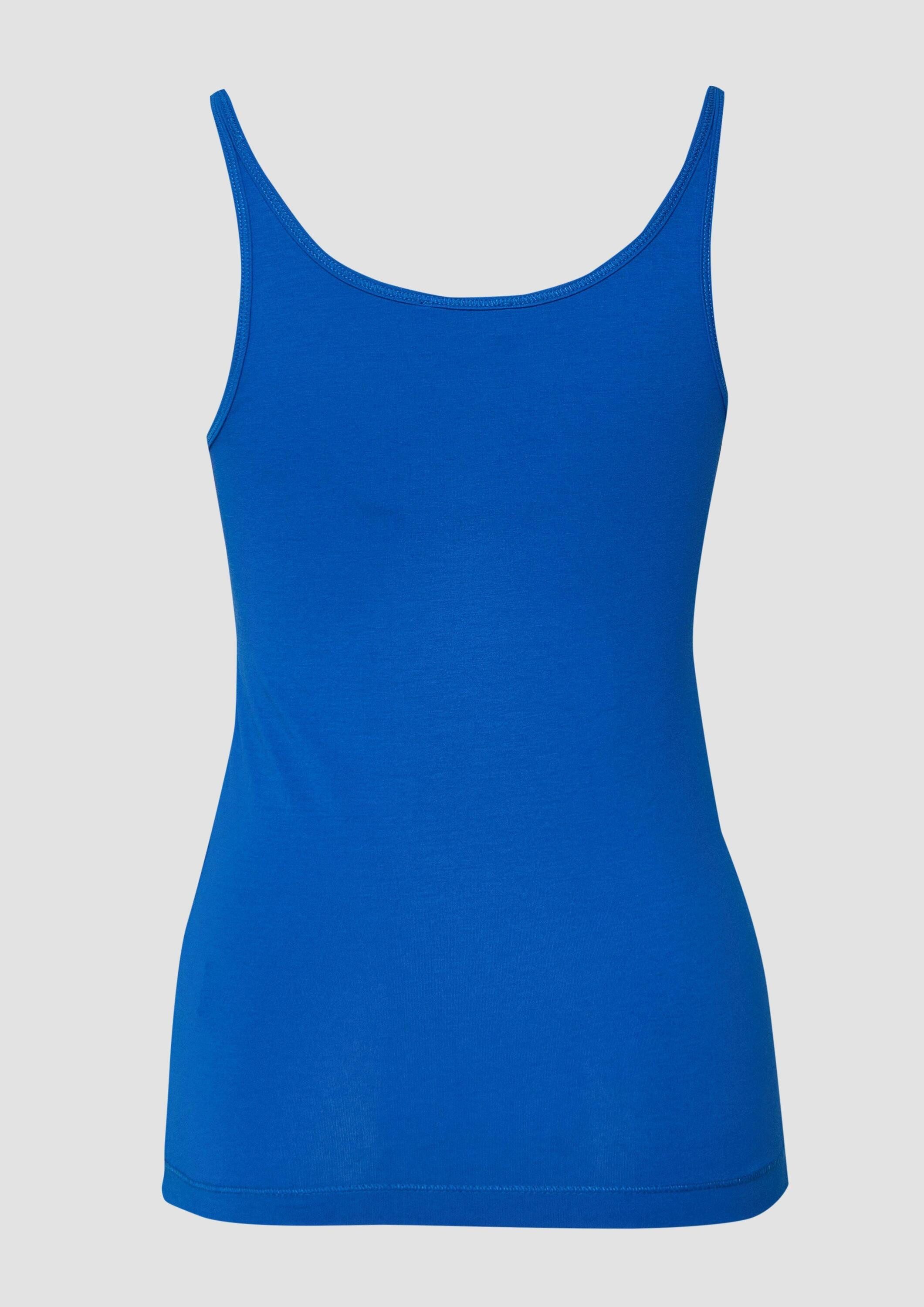 s.Oliver Muscleshirt T-Shirt Jersey-Top aus Baumwollmix