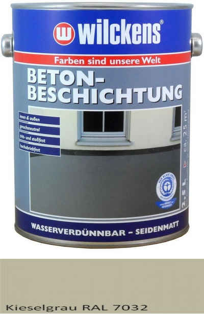 Wilckens Farben Bodenversiegelung 2,5 Liter Betonbeschichtung Kieselgrau 7032