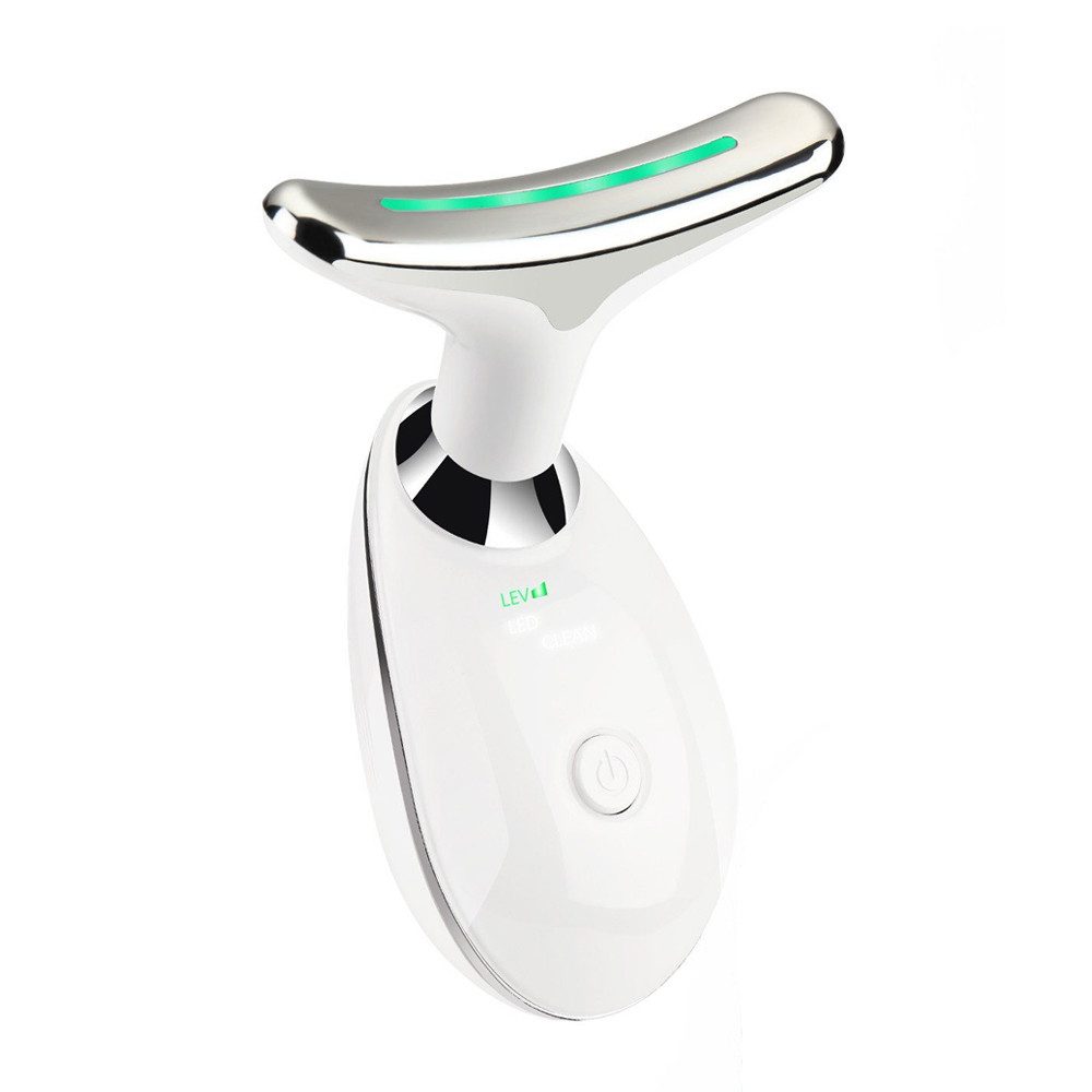 Gesichtsmassagegerät Gegen Falten Elektrisch mit 3 Modi, 45℃ Gesicht Massagegerät Vibration