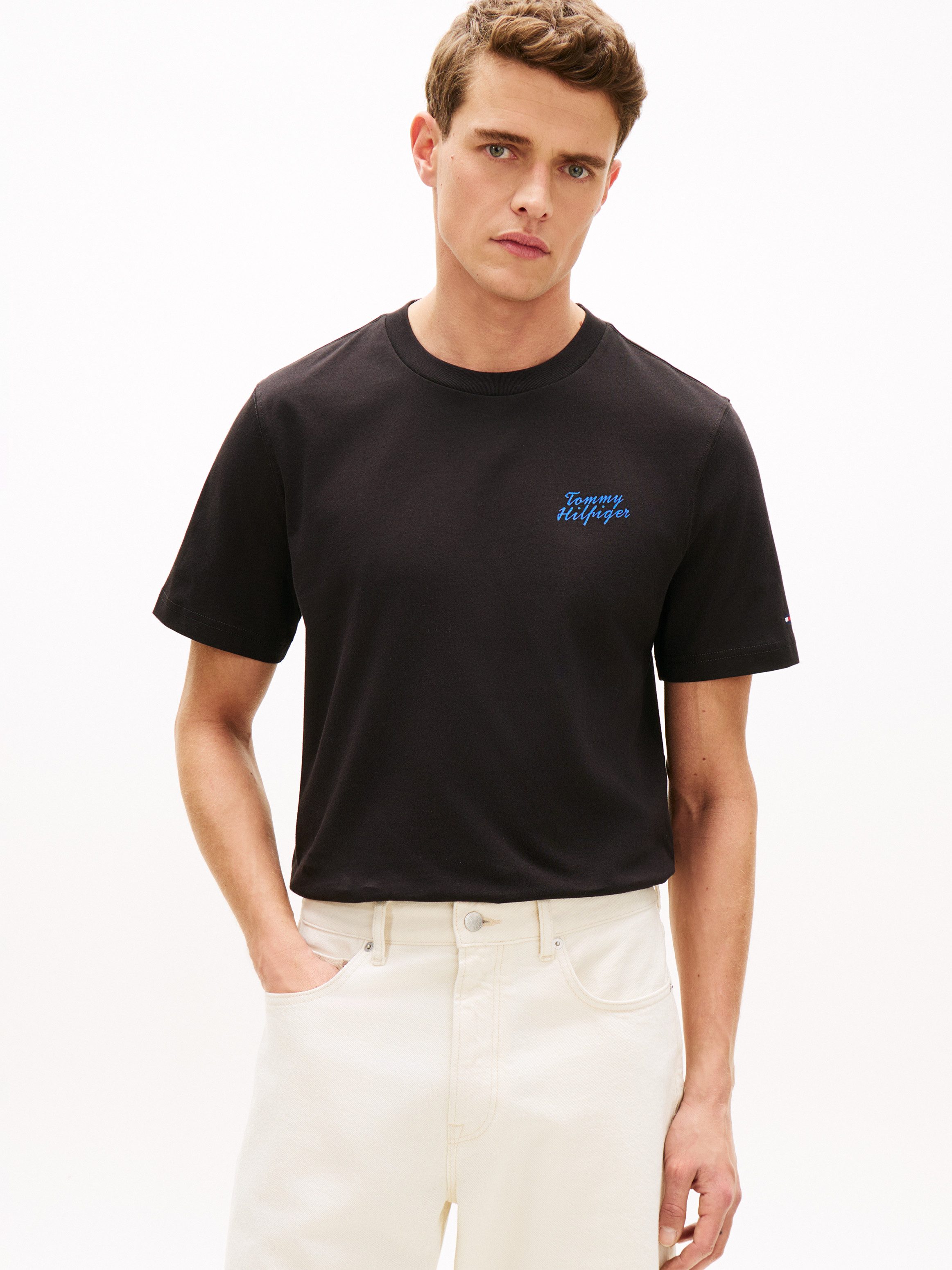 Tommy Hilfiger T-Shirt PALM PHOTO PRINT mit Fotoprint hinten