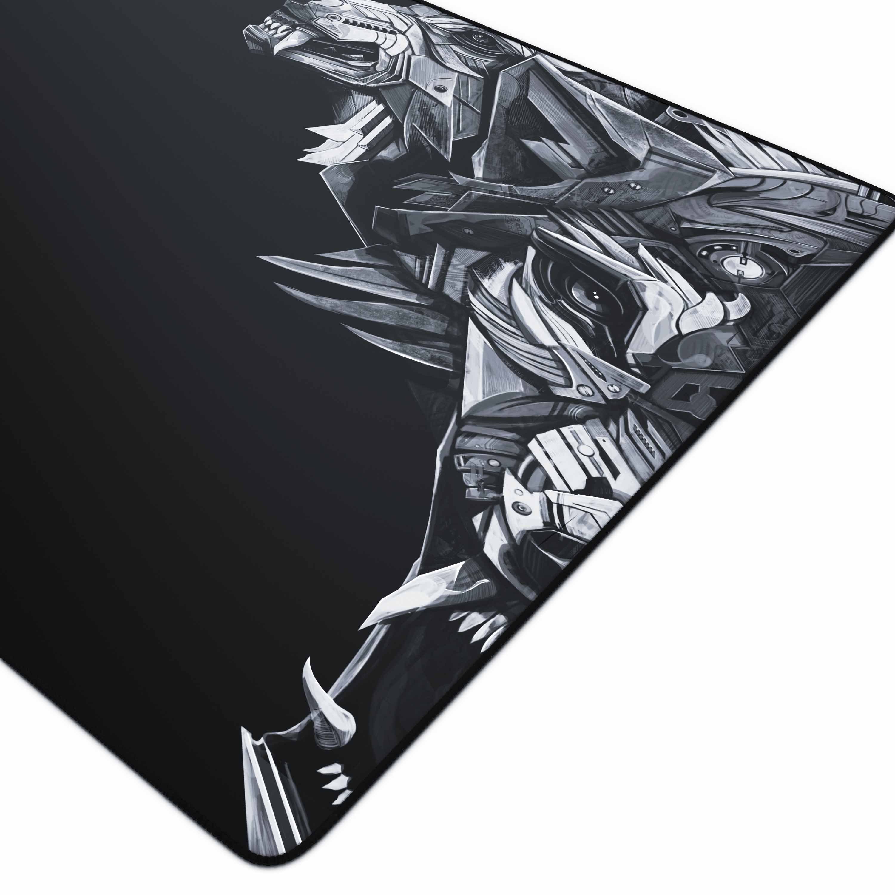 Titanwolf Gaming Mauspad XXXL Speed Mousepad 1200 x 600 x 3 mm, große Tischunterlage, rutschfest, abwaschbar, Geschwindigkeit & Präzision, Delta