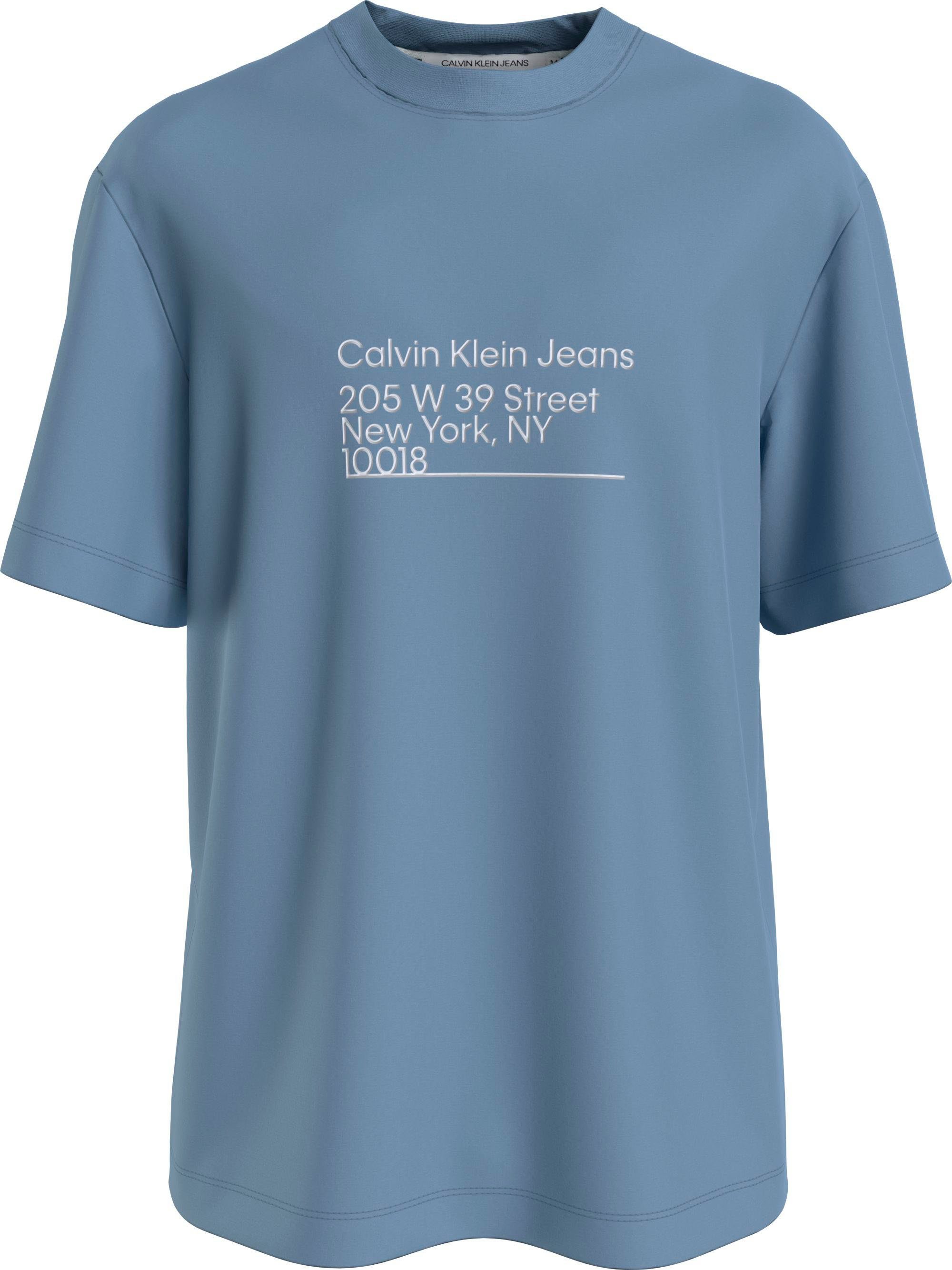 Calvin Klein Jeans T-Shirt mit Rundhalsausschnitt blau