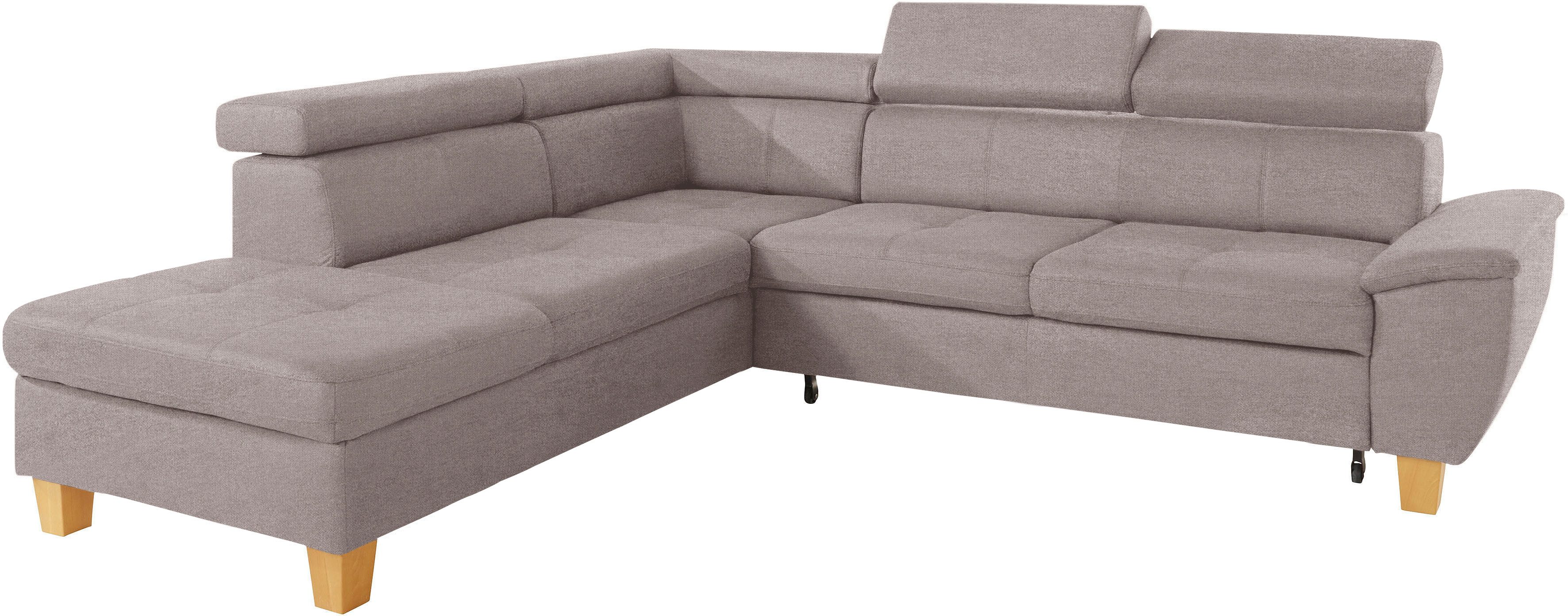 Enya, exxpo Bettkasten Bettfunktion - inklusive sofa Ecksofa wahlweise fashion Kopfteilverstellung, und