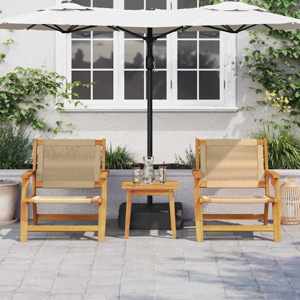 vidaXL Gartenstuhl Gartenmöbel 2 pcs Beige günstig online kaufen