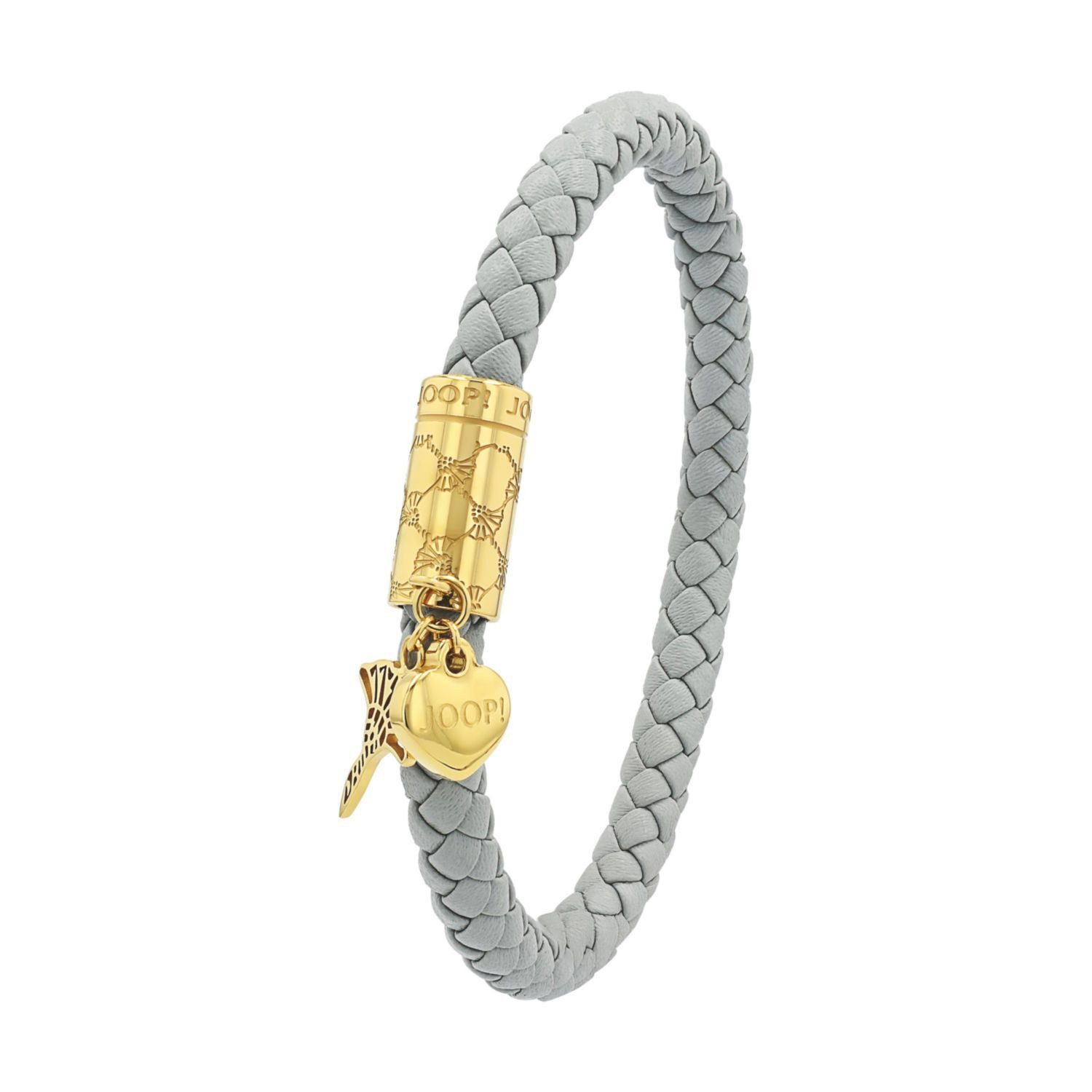 Joop! Armband JOOP! Armband für Damen, Edelstahl, Leder (Armband m.Anh., 1-tlg)