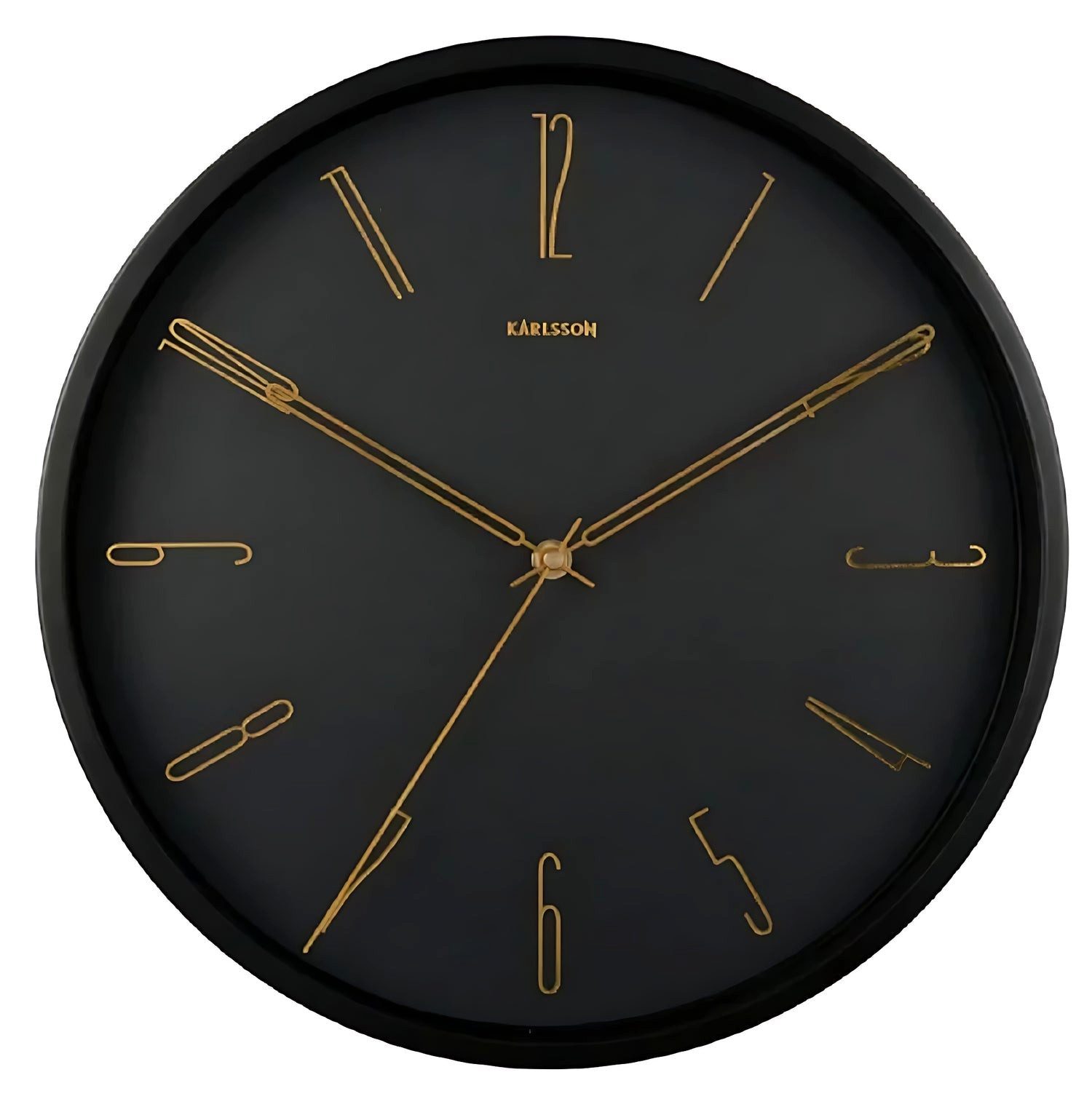 Karlsson Wanduhr moderne Wanduhr Schwarz - Karlsson Modell: KA5898BK