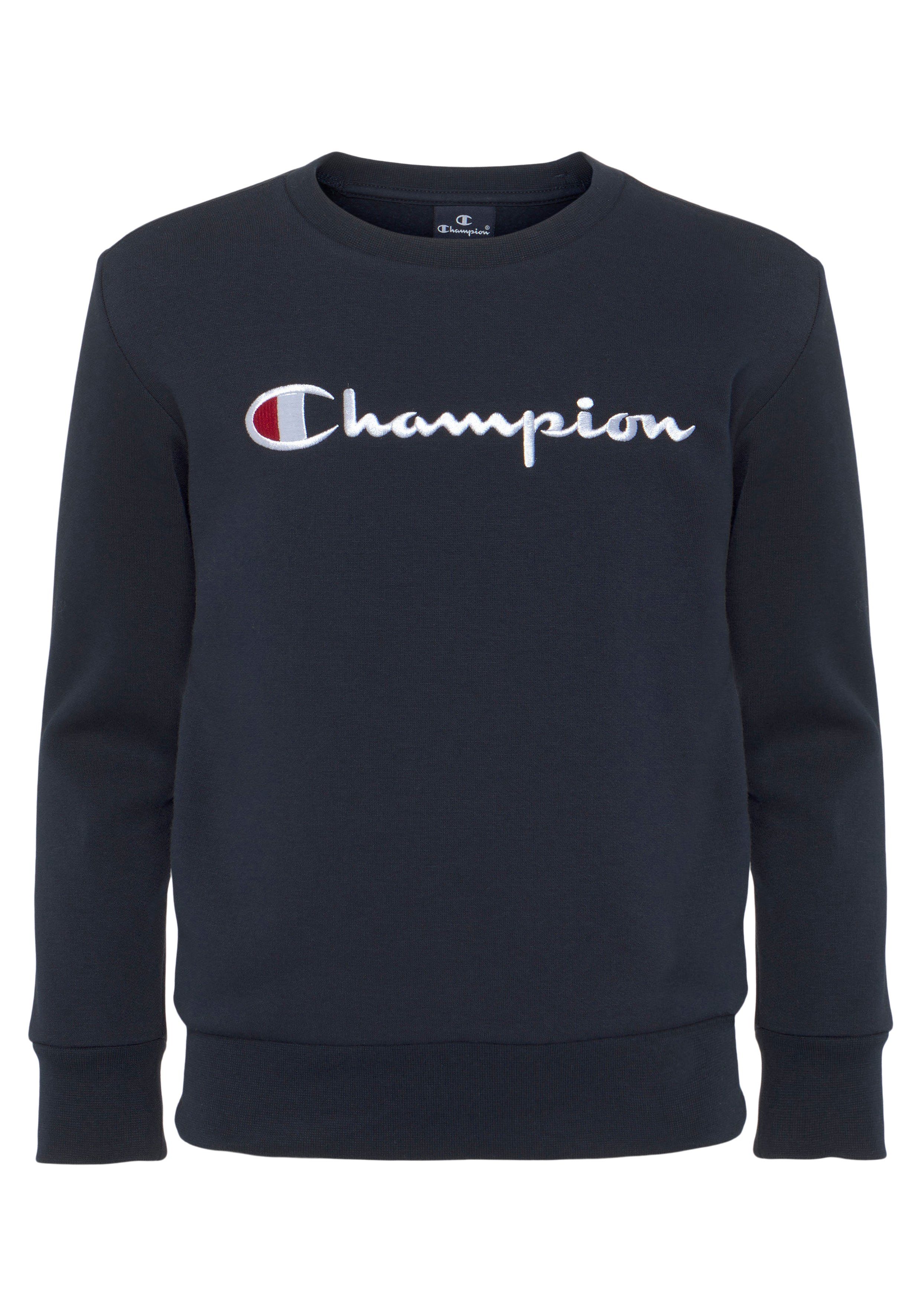 Champion Sweatshirt Classic Crewneck Sweatshirt large Logo - für Kinder marine | Sweatshirts