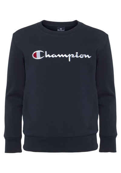 Champion Sweatshirt Classic Crewneck Sweatshirt large Logo - für Kinder