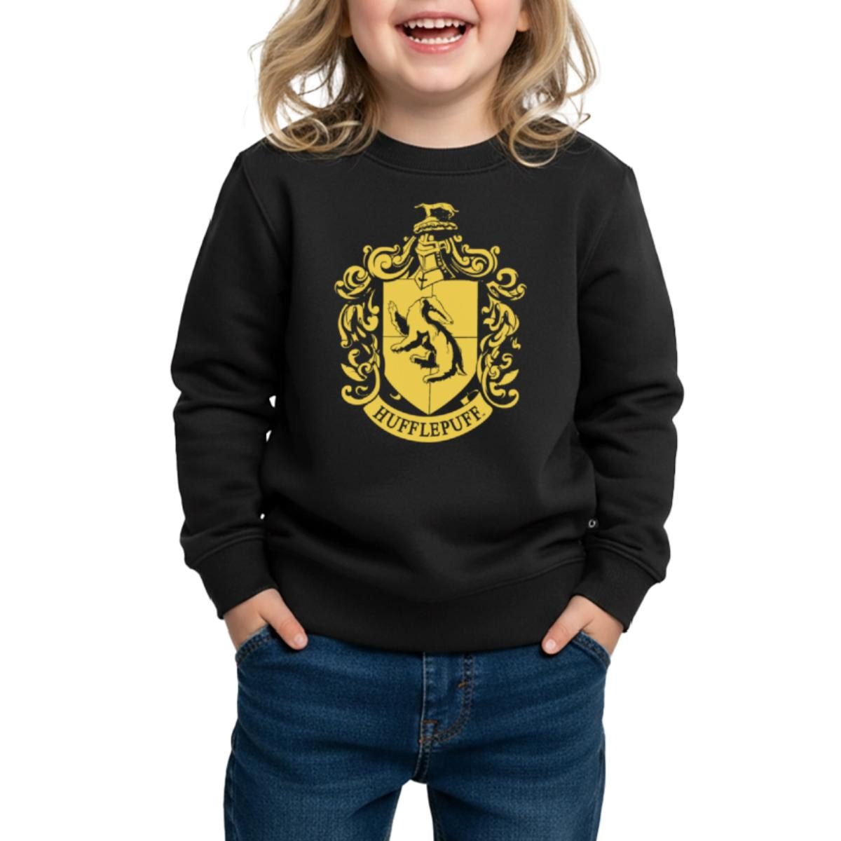 Sweatshirt Harry Potter Hufflepuff Wappen Kinder Premium Pullover