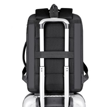 AquaBreeze Laptoprucksack 20-35L Handgepäck Rucksack Laptoprucksack (Supergroßer erweiterbar Reiserucksack Flugzeug), Laptop Rucksack für 15.6 Zoll Herren Damen