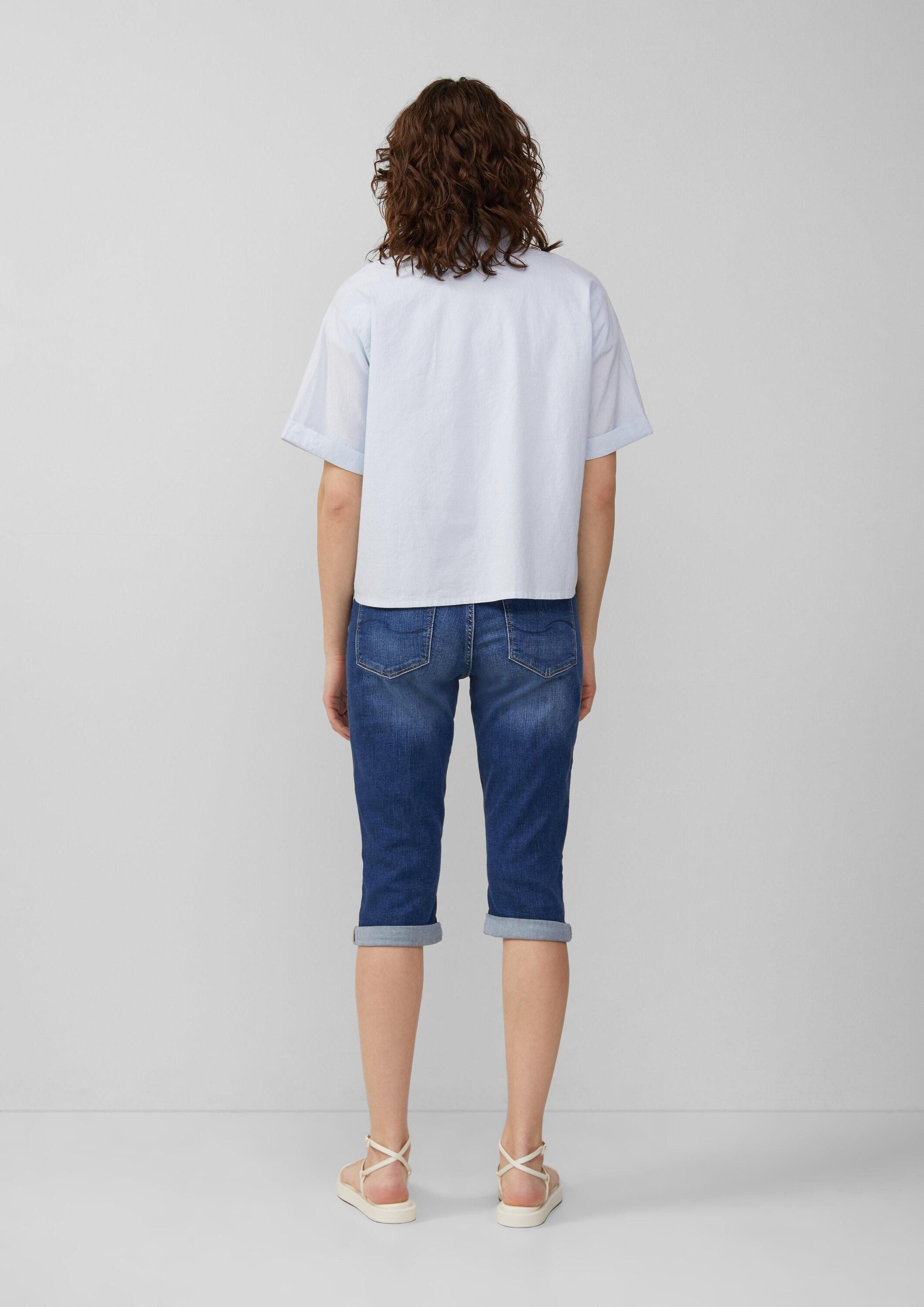 QS Jeansshorts Jeans-Hose CATIE Jeans Catie / Slim Fit / Mid Rise / Capri Length